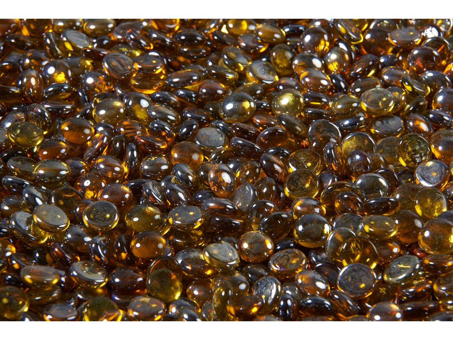 Outdoor Greatroom Classic Amber Tempered Fire Glass Gems