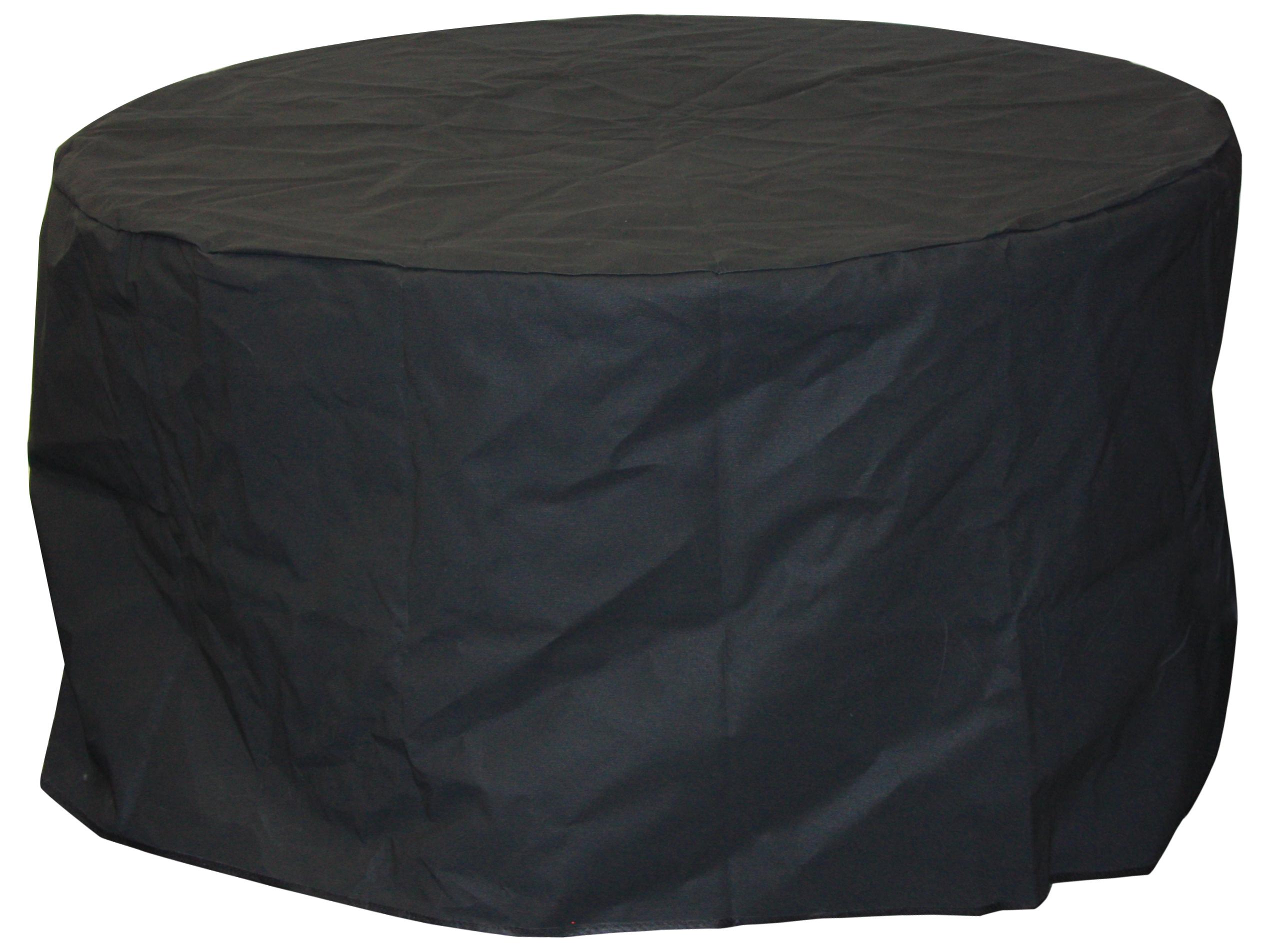 Outdoor Greatroom Round Tan Protective Cover for Bronson Round Fire Pit Table