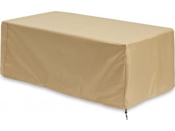 Outdoor Greatroom Rectangular Tan Protective Cover Kenwood Linear Fire Pit Table
