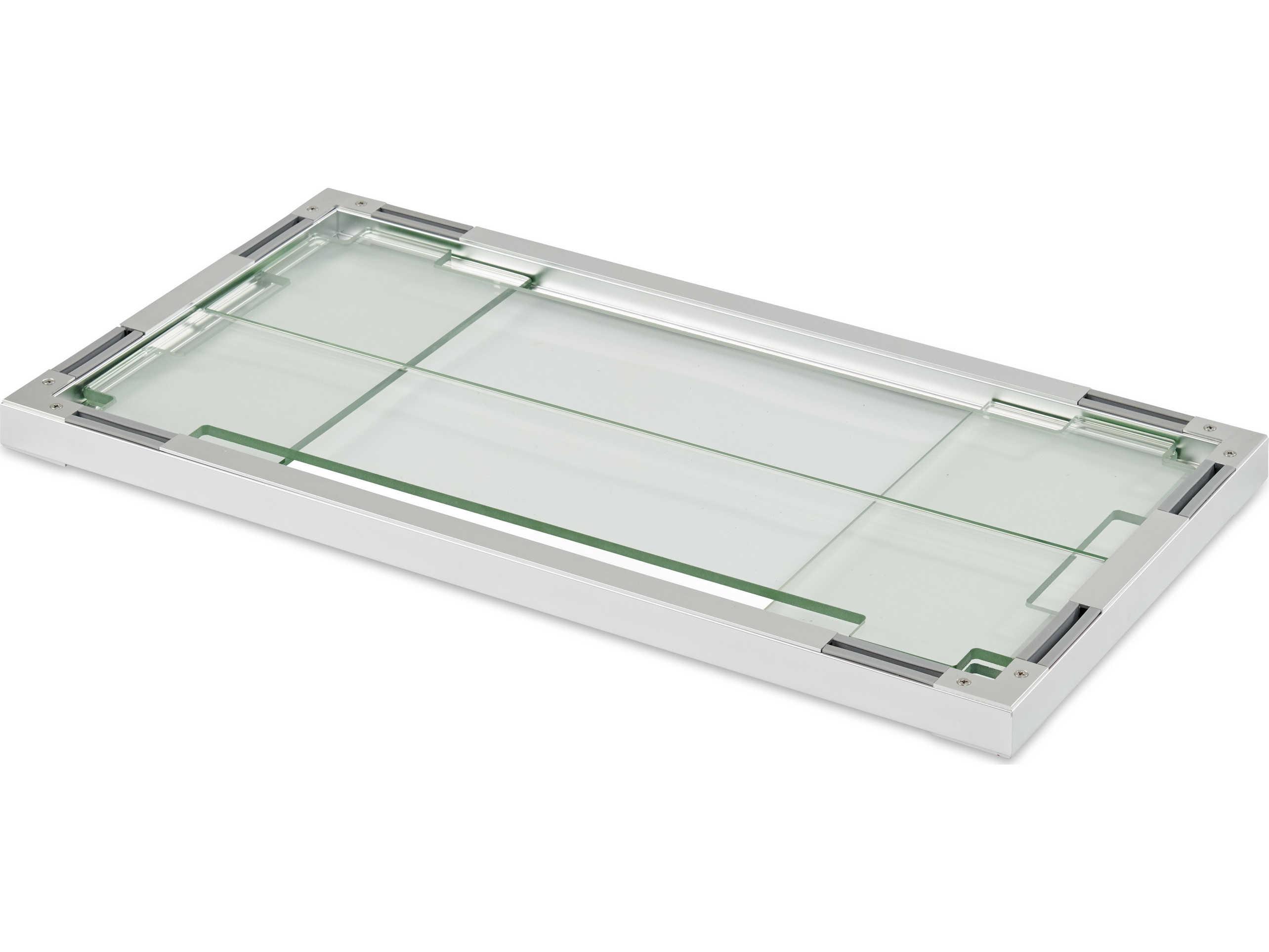 Outdoor Greatroom Tempered Glass 24''W x 12''D Rectangular Folding Wind Guard