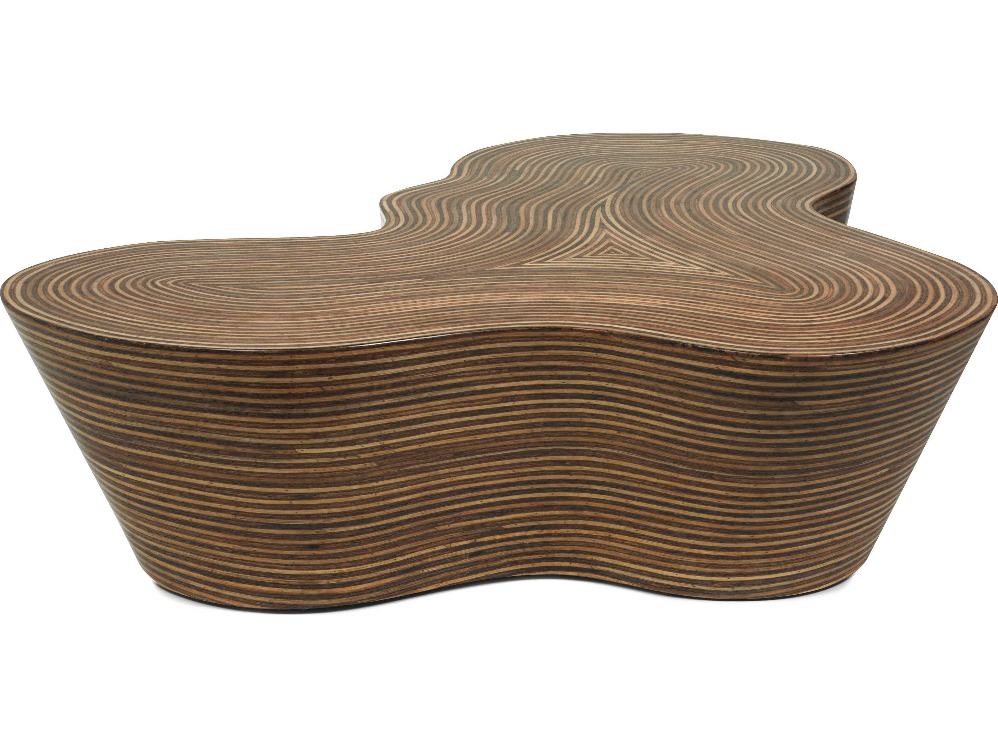 Oggetti Showtime Wood Light And Brown Coffee Table