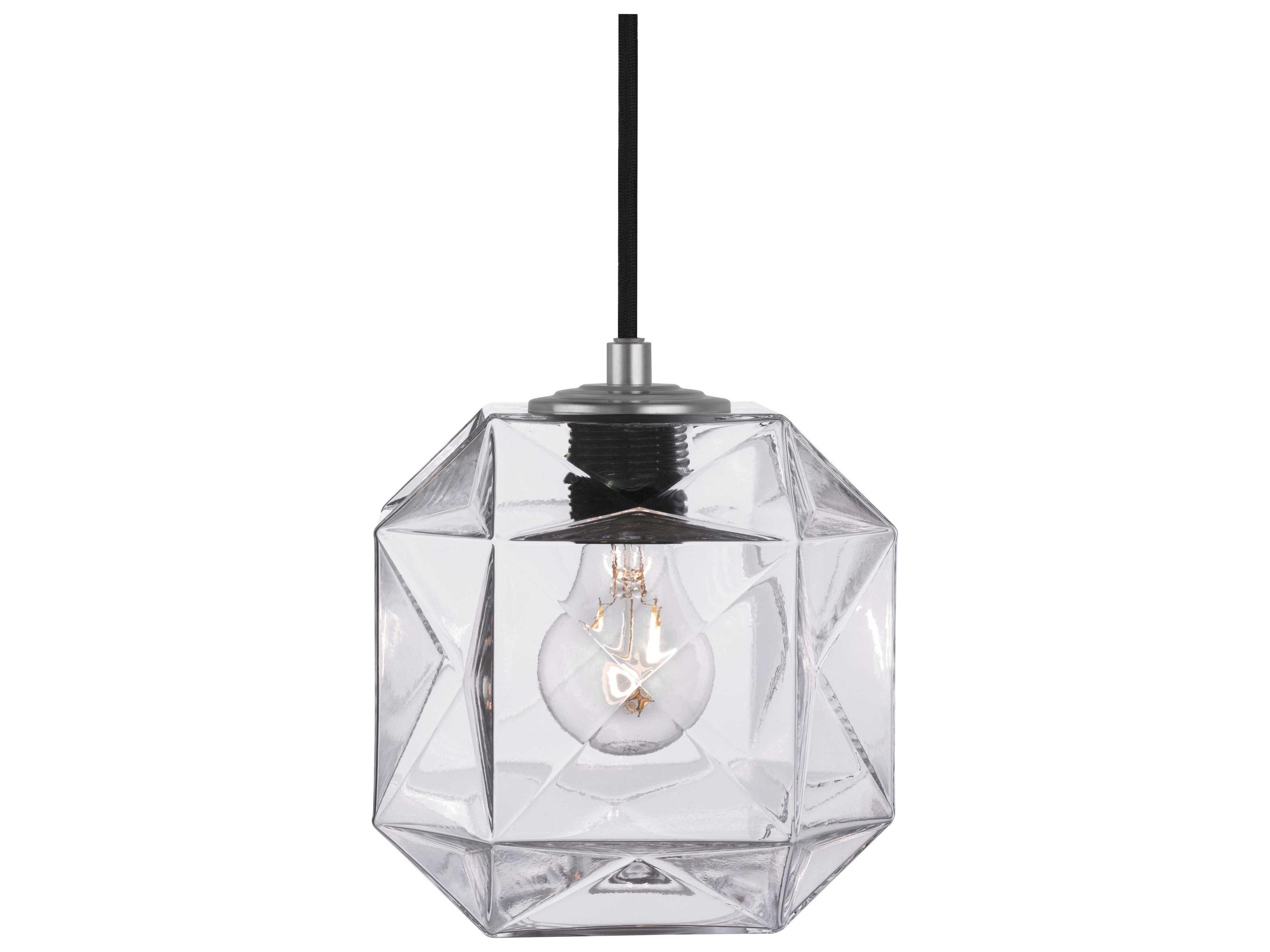 Oggetti Mimo 1-Light Clear Glass Geometric Mini Pendant