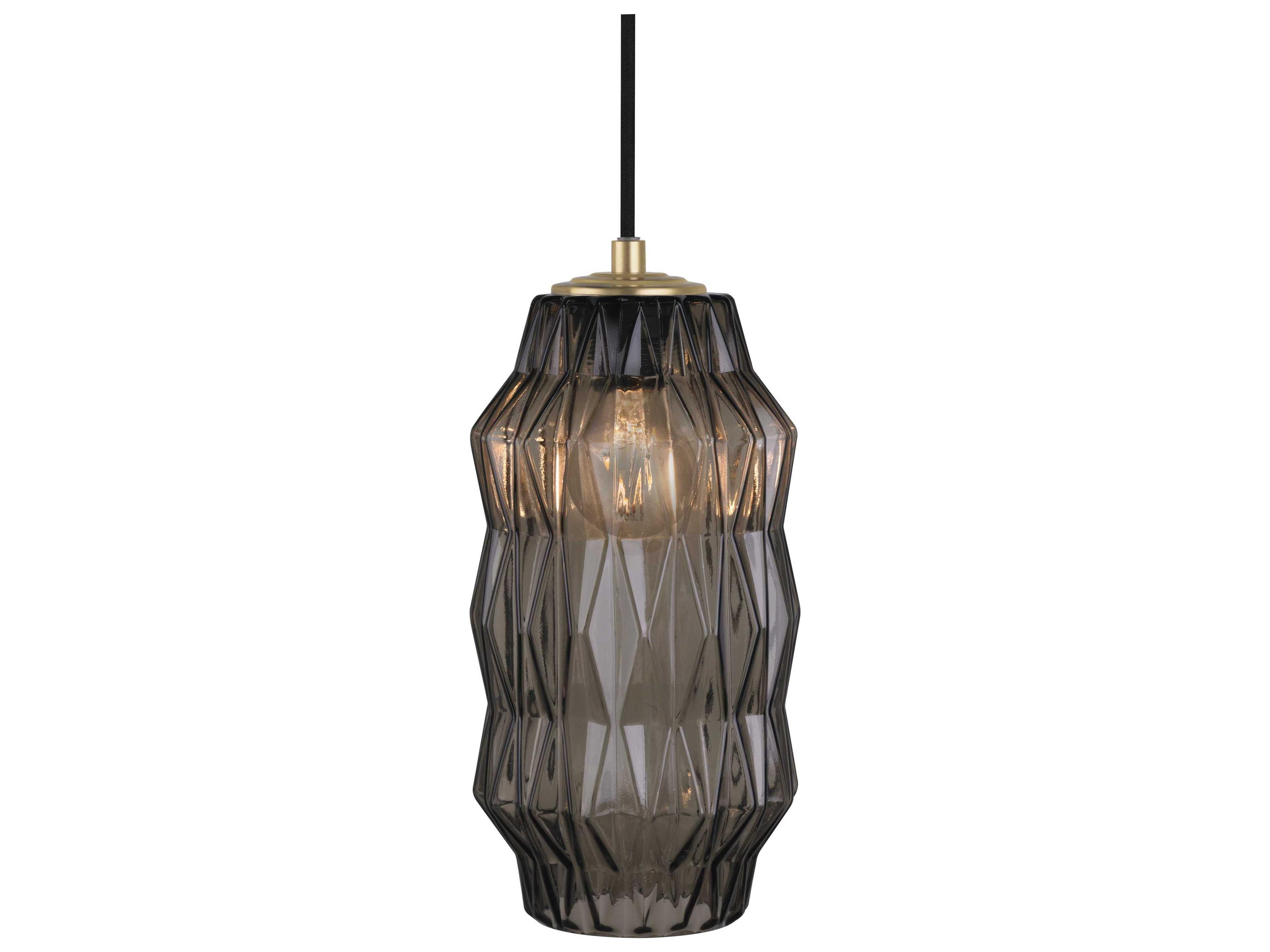 Oggetti Mimo 1-Light Bronze Glass Geometric Mini Pendant