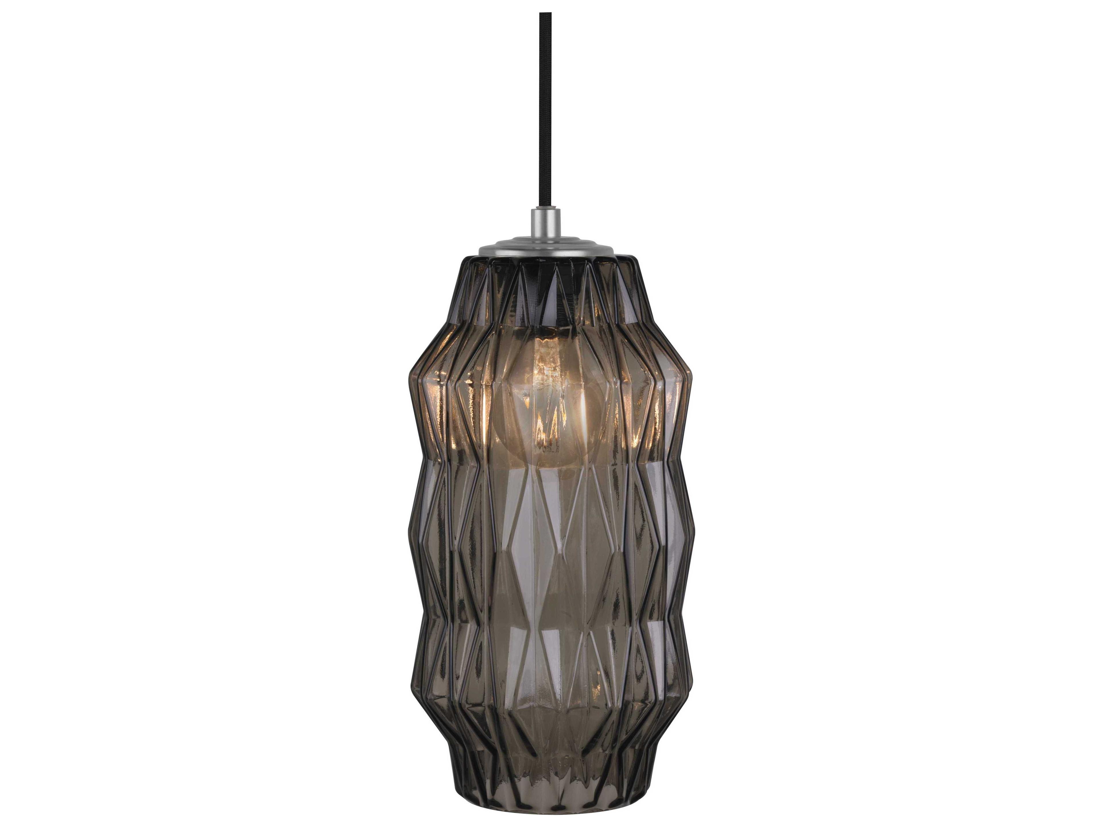 Oggetti Mimo 1-Light Bronze Glass Geometric Mini Pendant