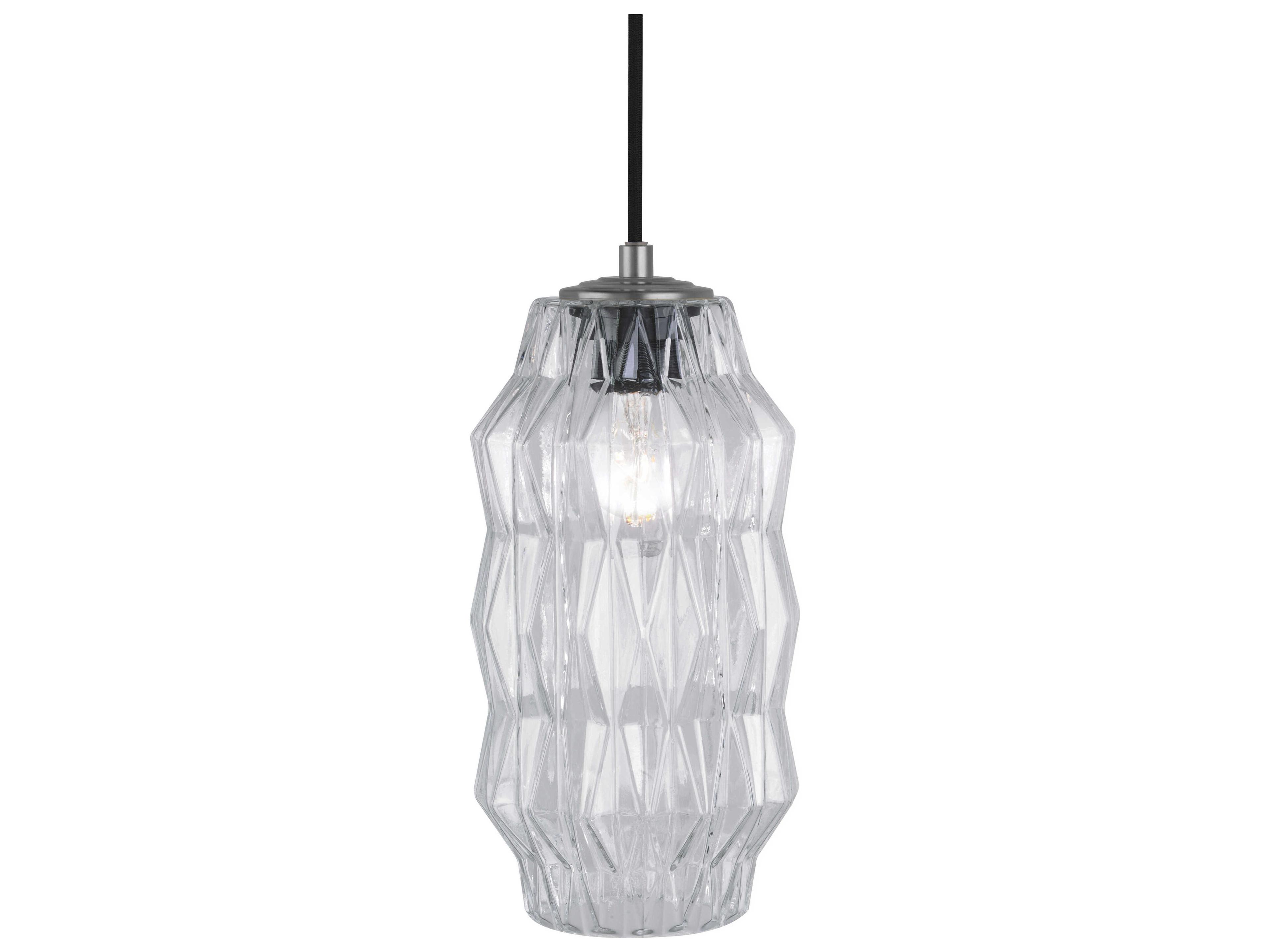 Oggetti Mimo 1-Light Clear Glass Geometric Mini Pendant