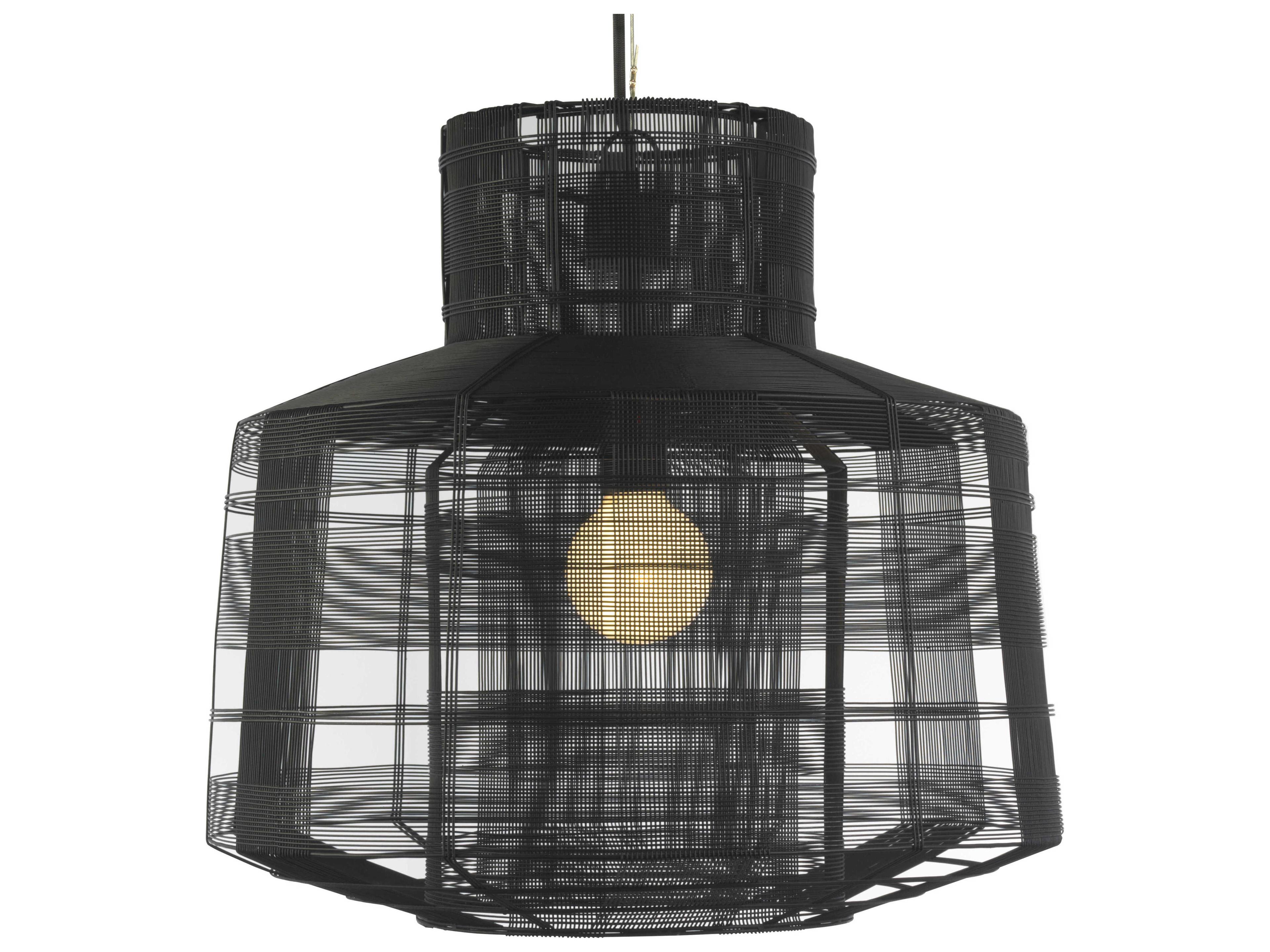 Oggetti Schema 1-Light Black Pendant