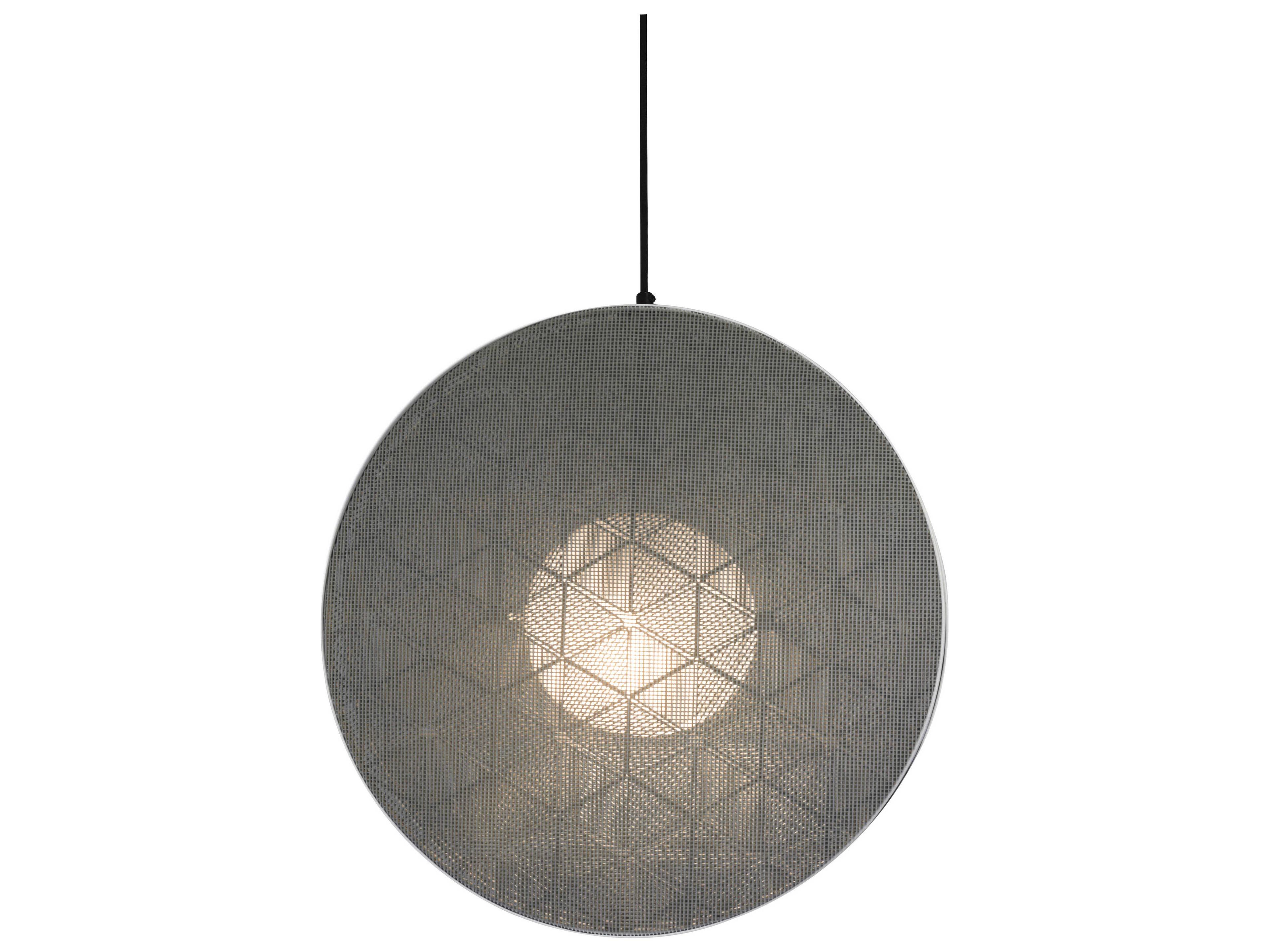 Oggetti Schema Grey Round Pendant