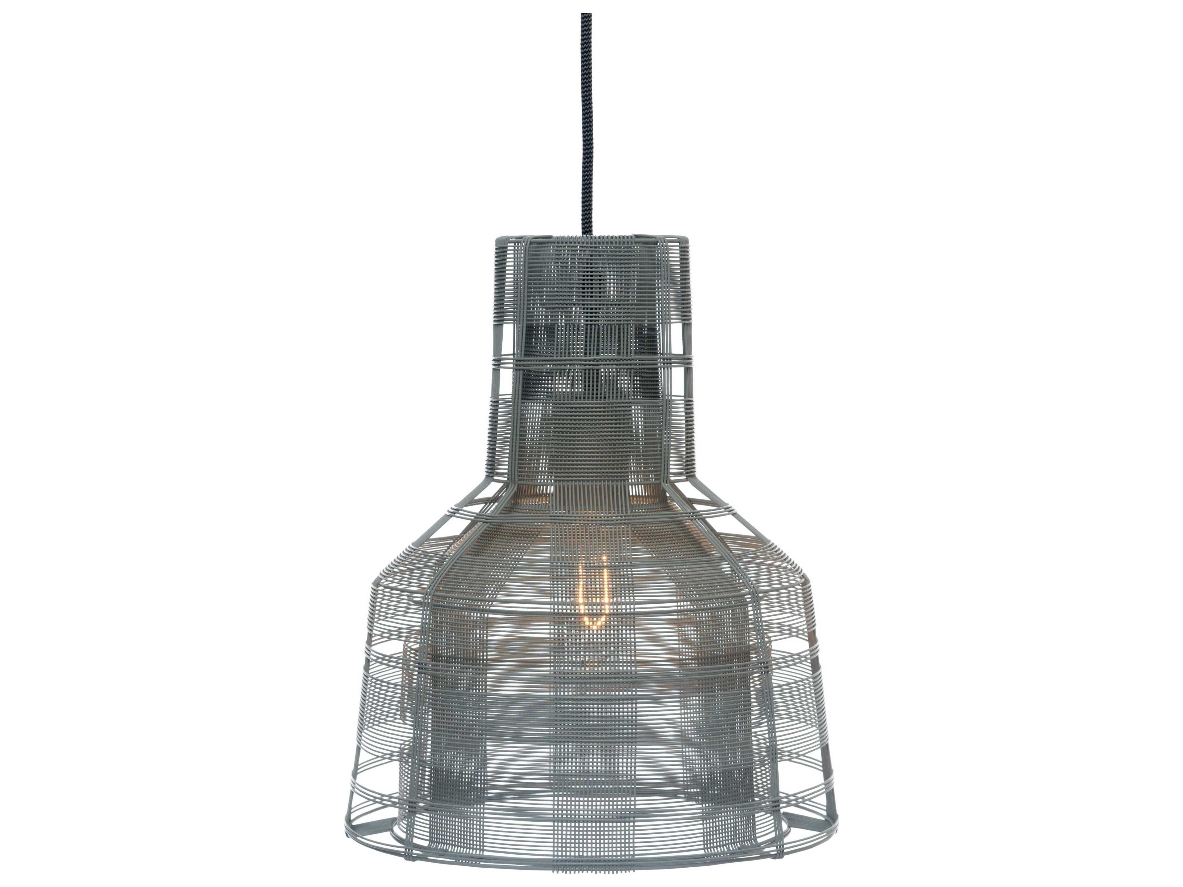 Oggetti Schema 1-Light Light Grey Bell Mini Pendant