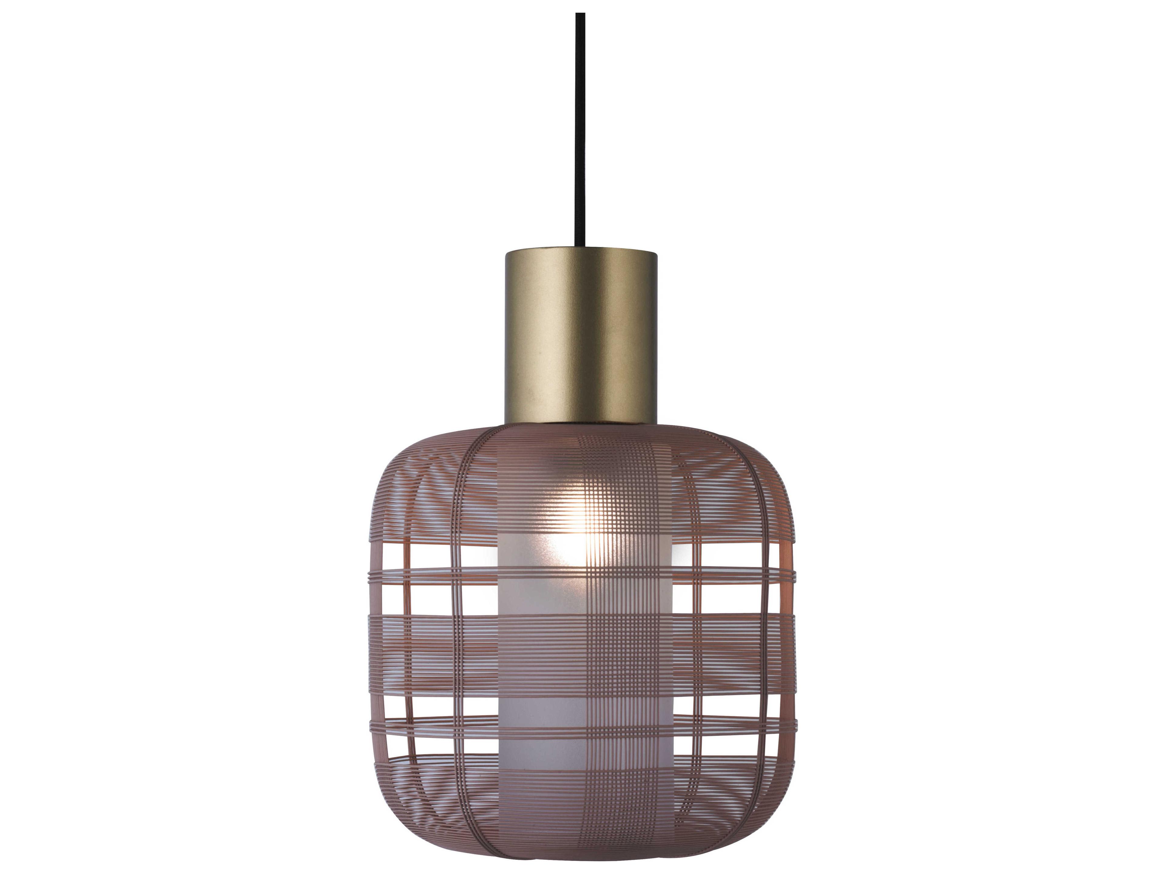 Oggetti Schema 1-Light Tuscany Gold Pink Mini Pendant