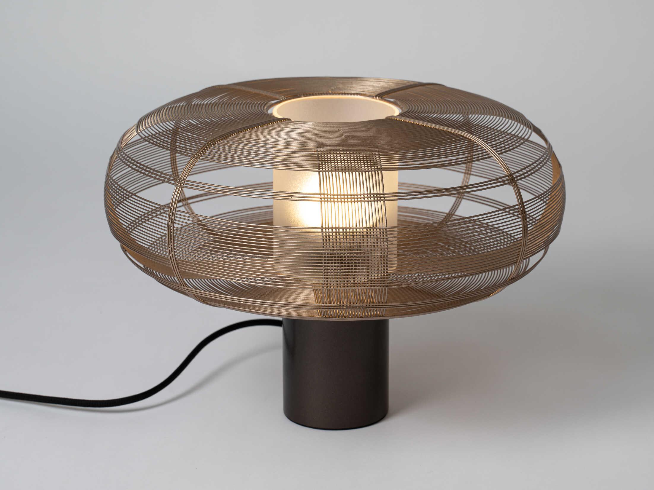 Oggetti Schema Tubby Taupe Brown Table Lamp