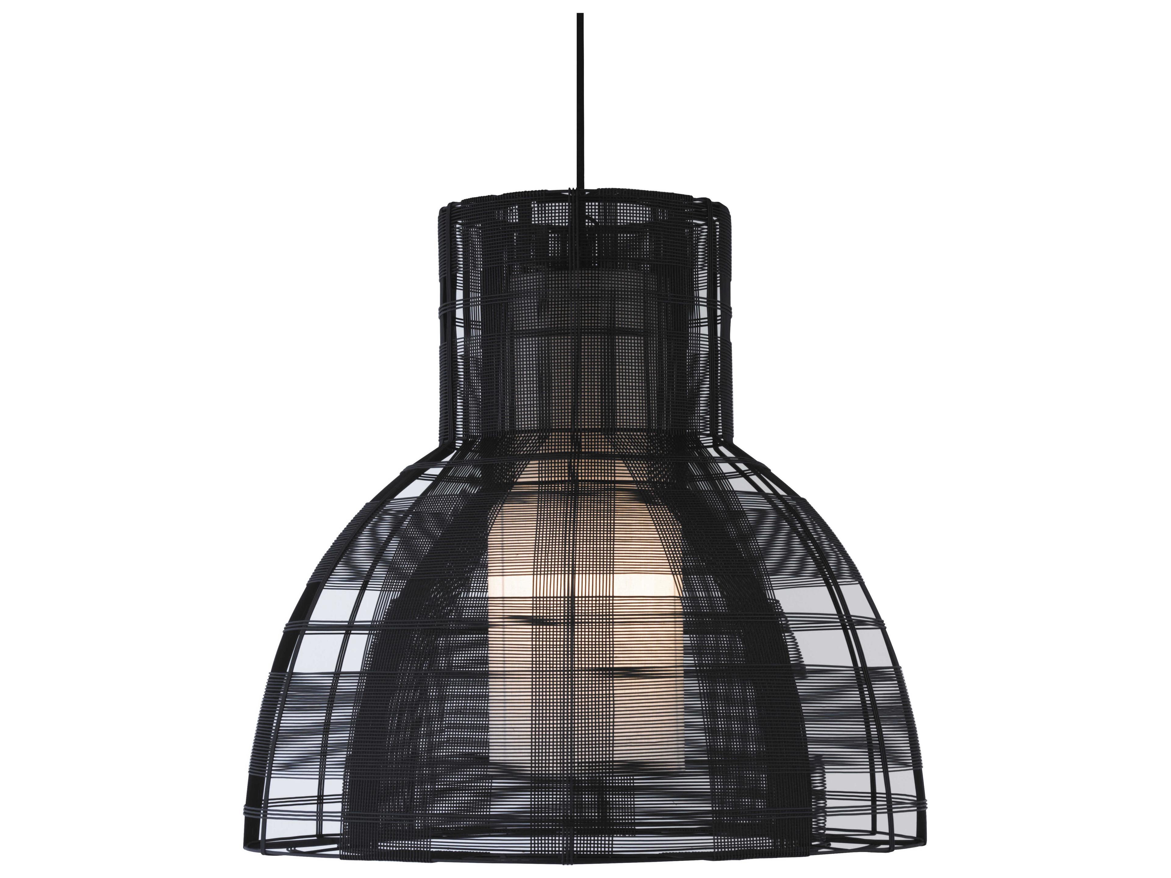 Oggetti Schema 1-Light Black Bell Pendant