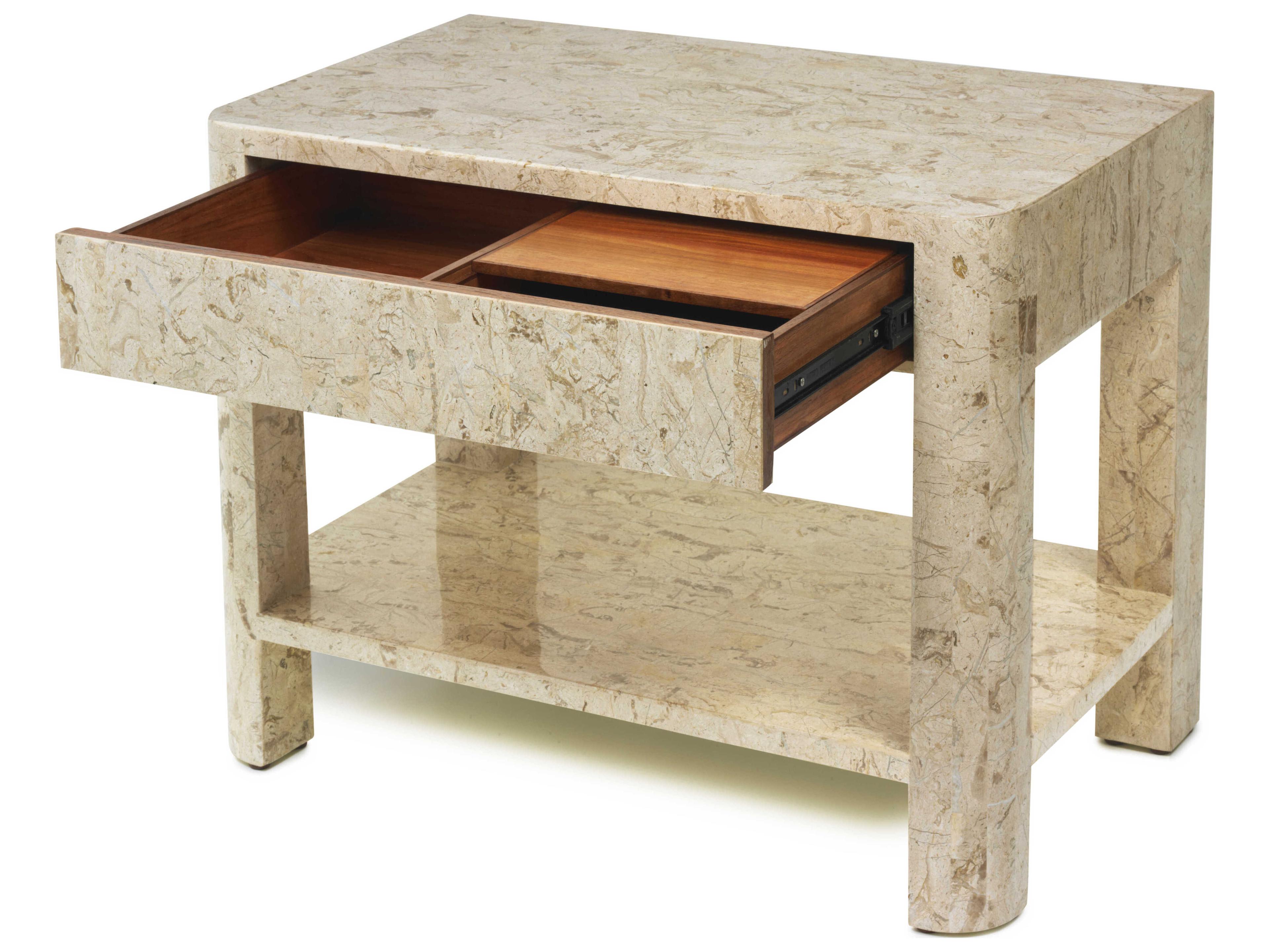 Oggetti Cleo 1-Drawer Ply Wood Nightstand