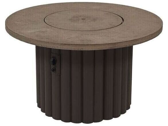 Outdoor Greatroom Reverie Cast Aluminum Round Fire Pit Table