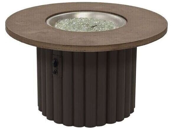 Outdoor Greatroom Reverie Cast Aluminum Round Fire Pit Table