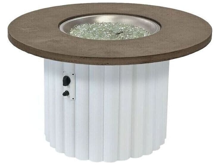 Outdoor Greatroom Reverie Cast Aluminum Round Fire Pit Table