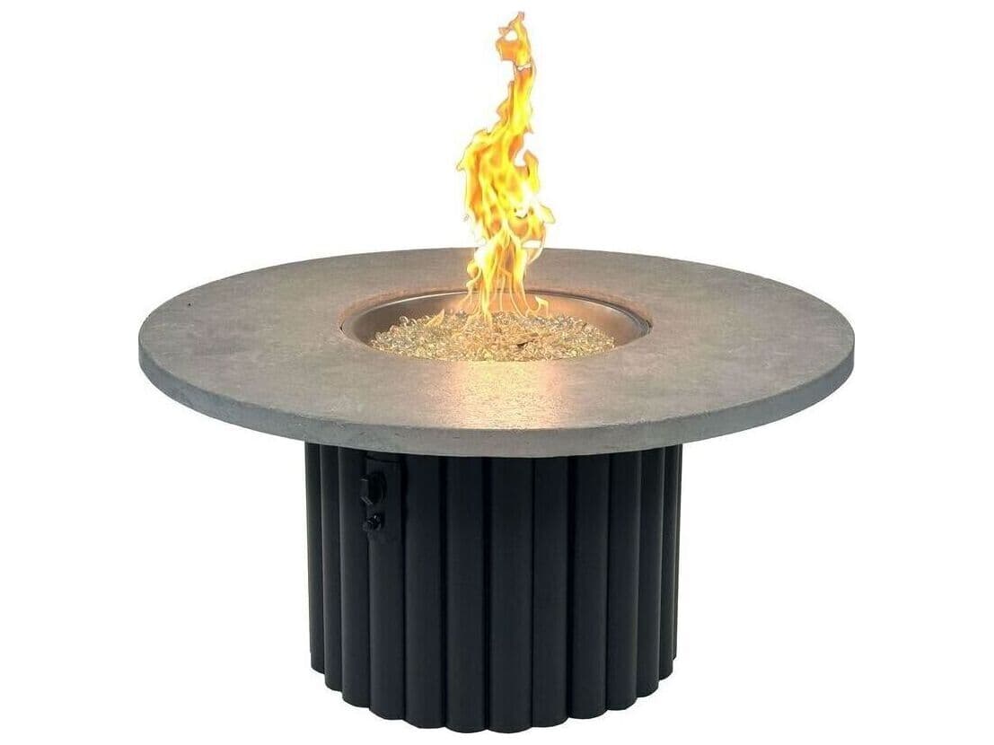 Outdoor Greatroom Reverie Cast Aluminum Round Fire Pit Table