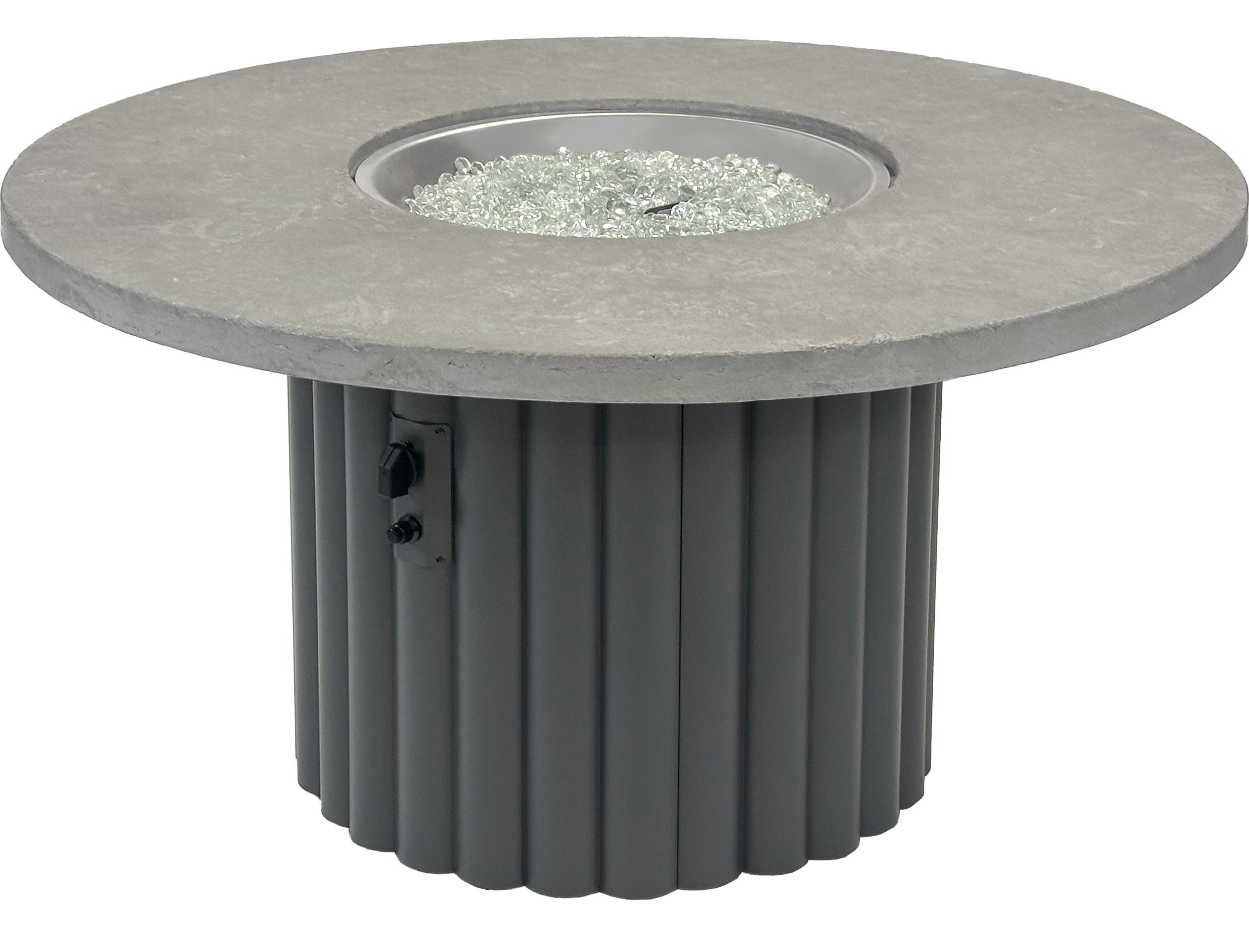 Outdoor Greatroom Reverie Cast Aluminum Round Fire Pit Table