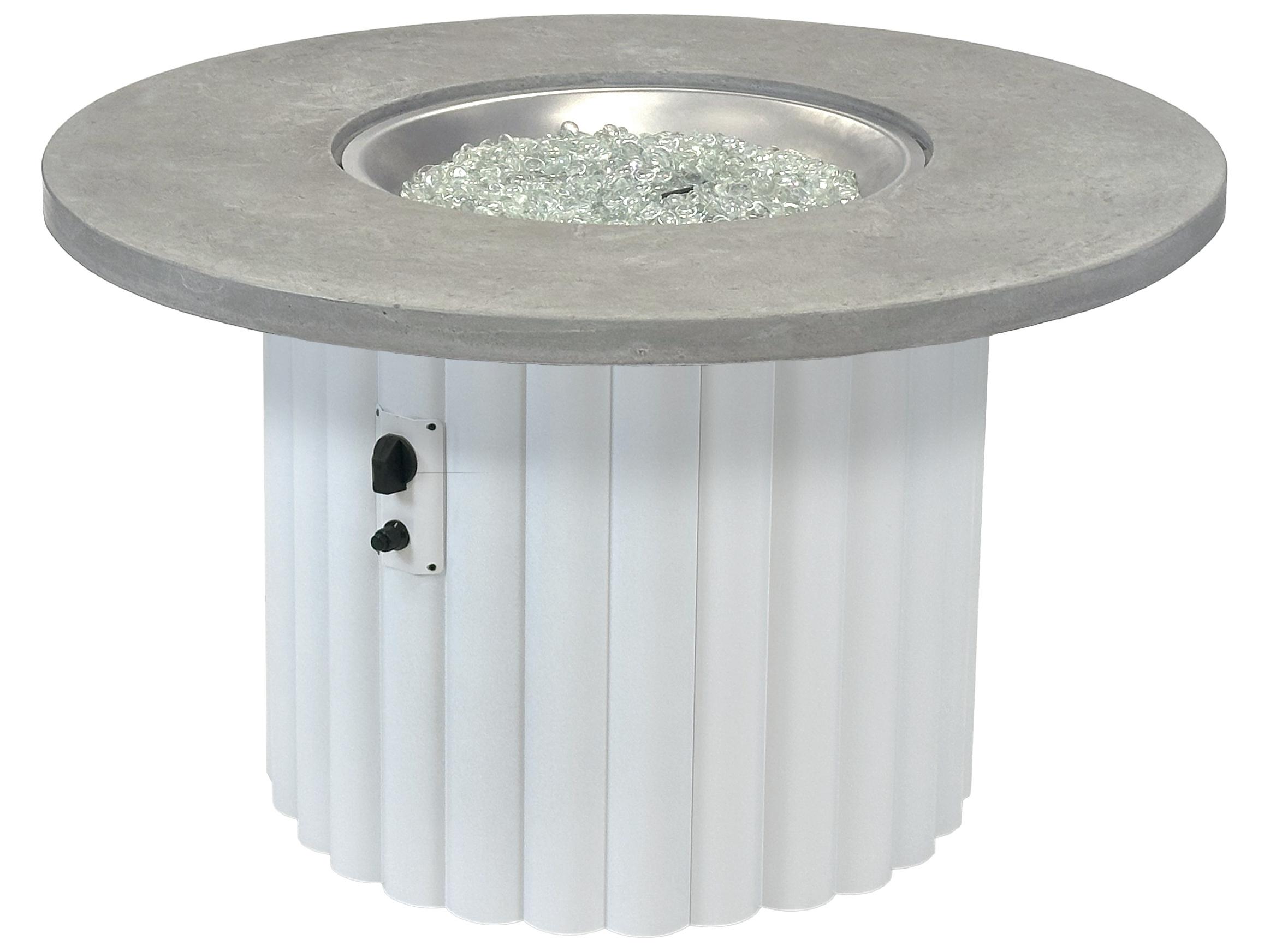 Outdoor Greatroom Reverie Cast Aluminum Round Fire Pit Table