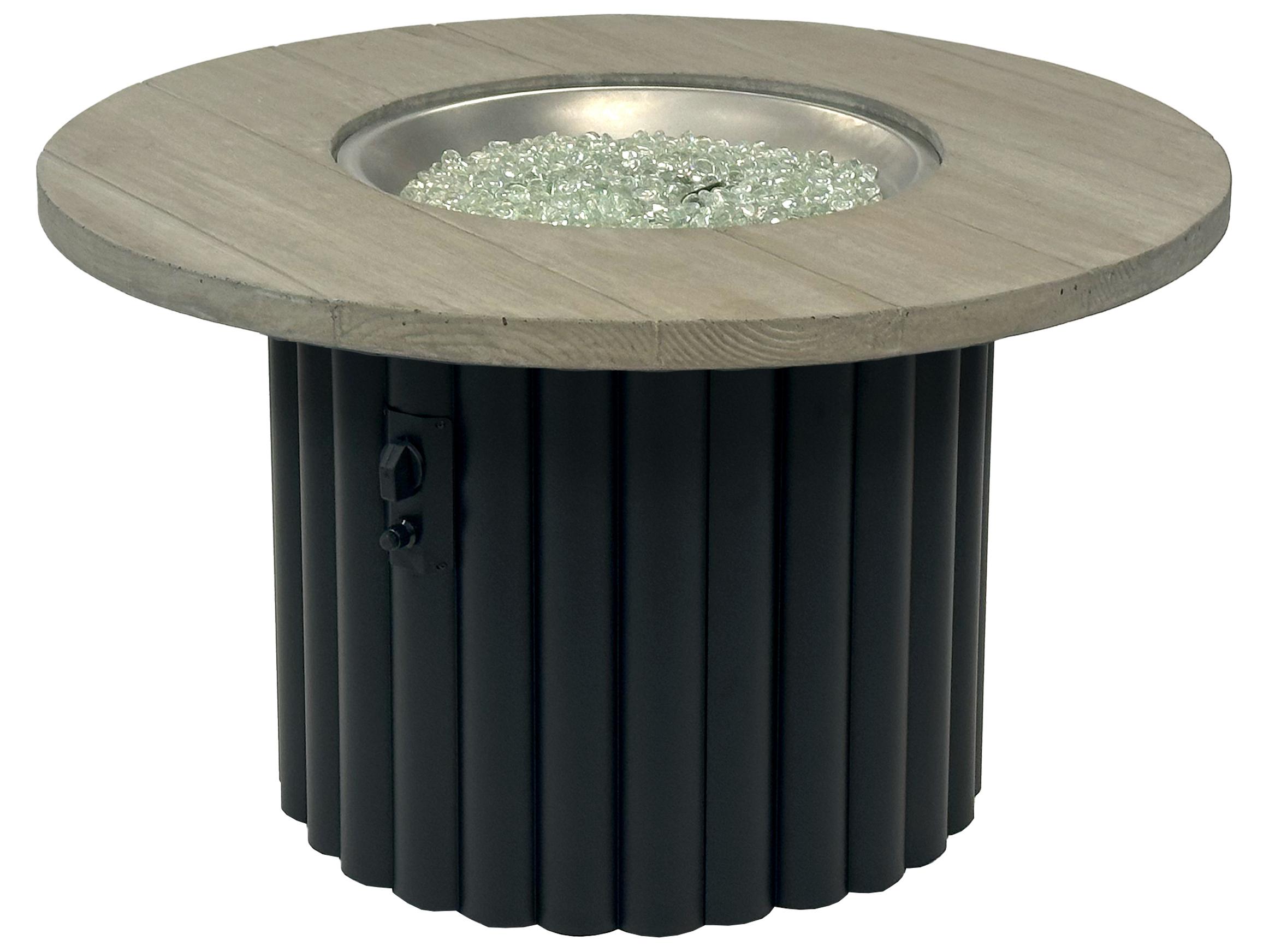 Outdoor Greatroom Reverie Cast Aluminum Round Fire Pit Table