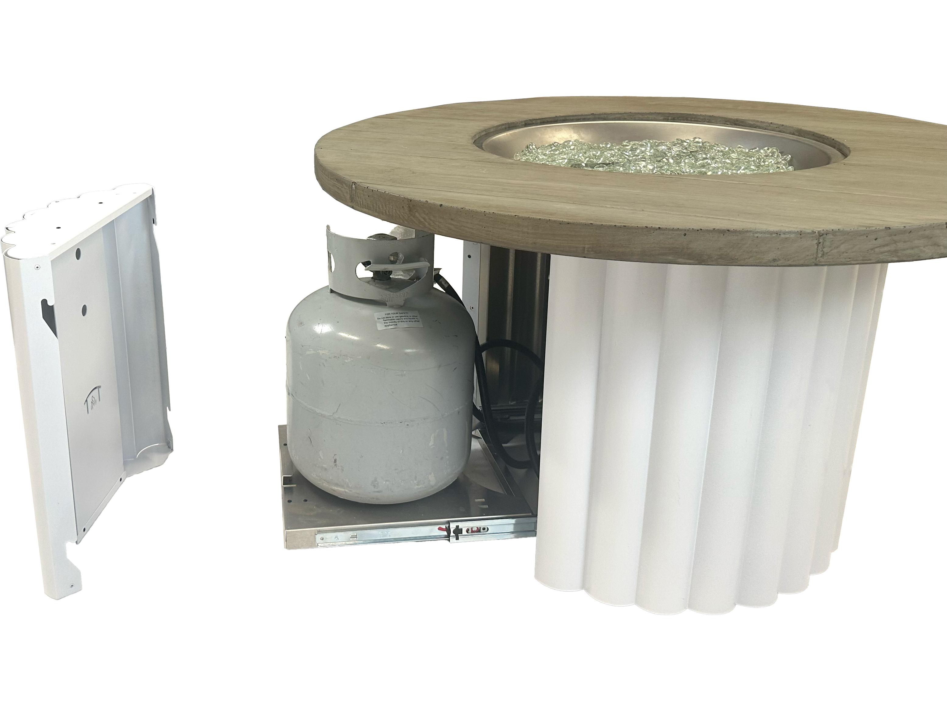 Outdoor Greatroom Reverie Cast Aluminum Round Fire Pit Table