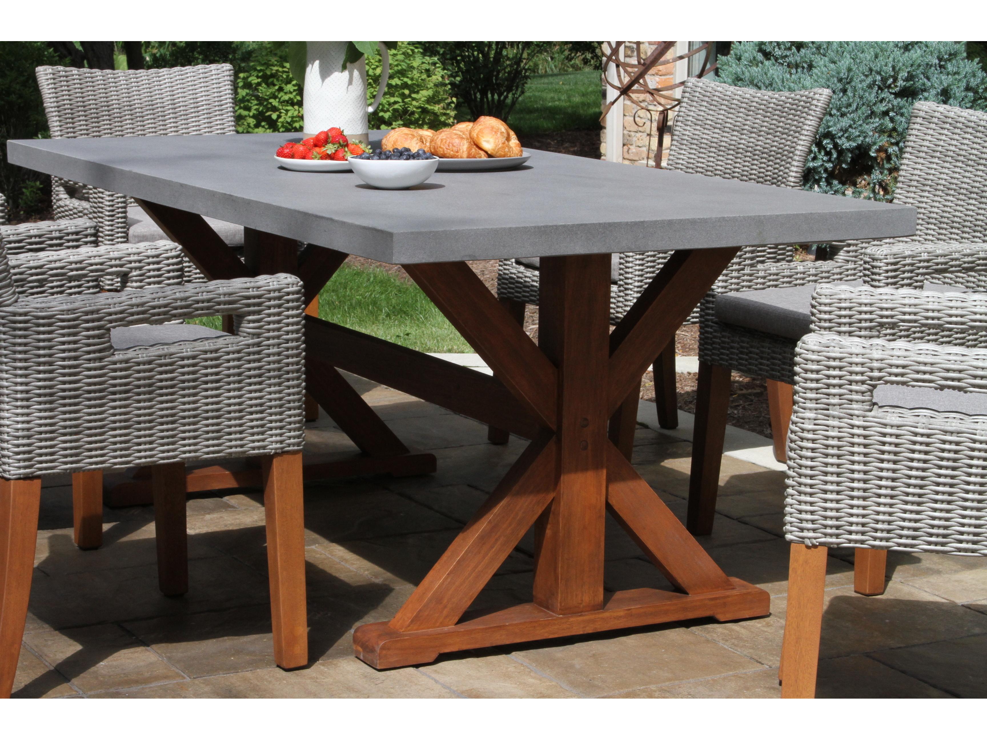 Outdoor Interiors Eucalyptus & Light Grey Wicker Armchair w Handles (Price Includes Two)