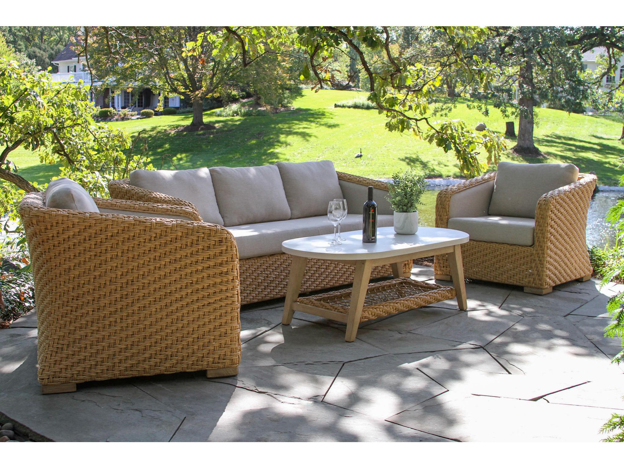 Outdoor Interiors Sahara Wicker Sofa
