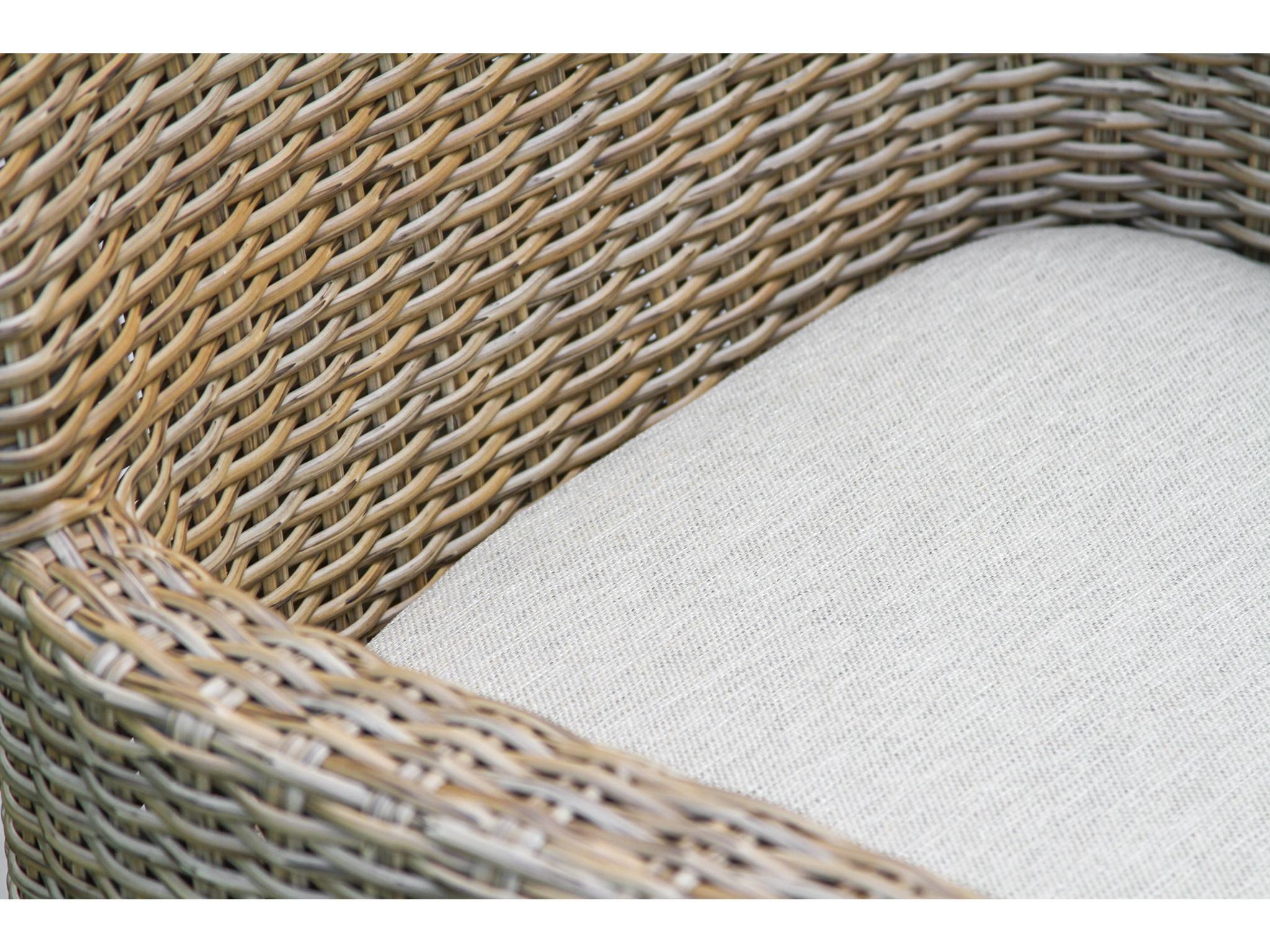 Outdoor Interiors Antique Wash Eucalyptus & Wheat Wicker Dining Chair (Price Includes Two)