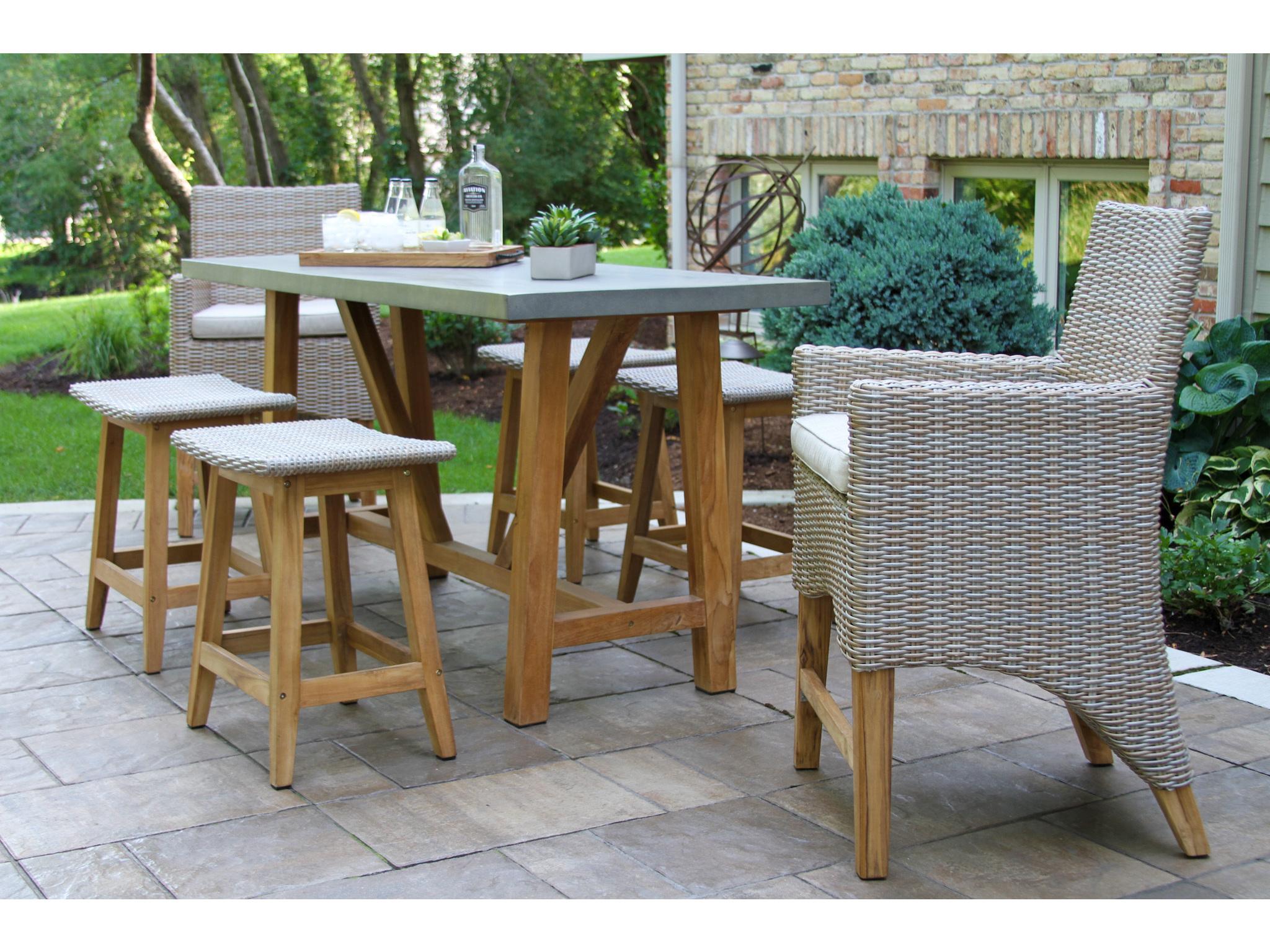 Outdoor Interiors Teak Dining Set