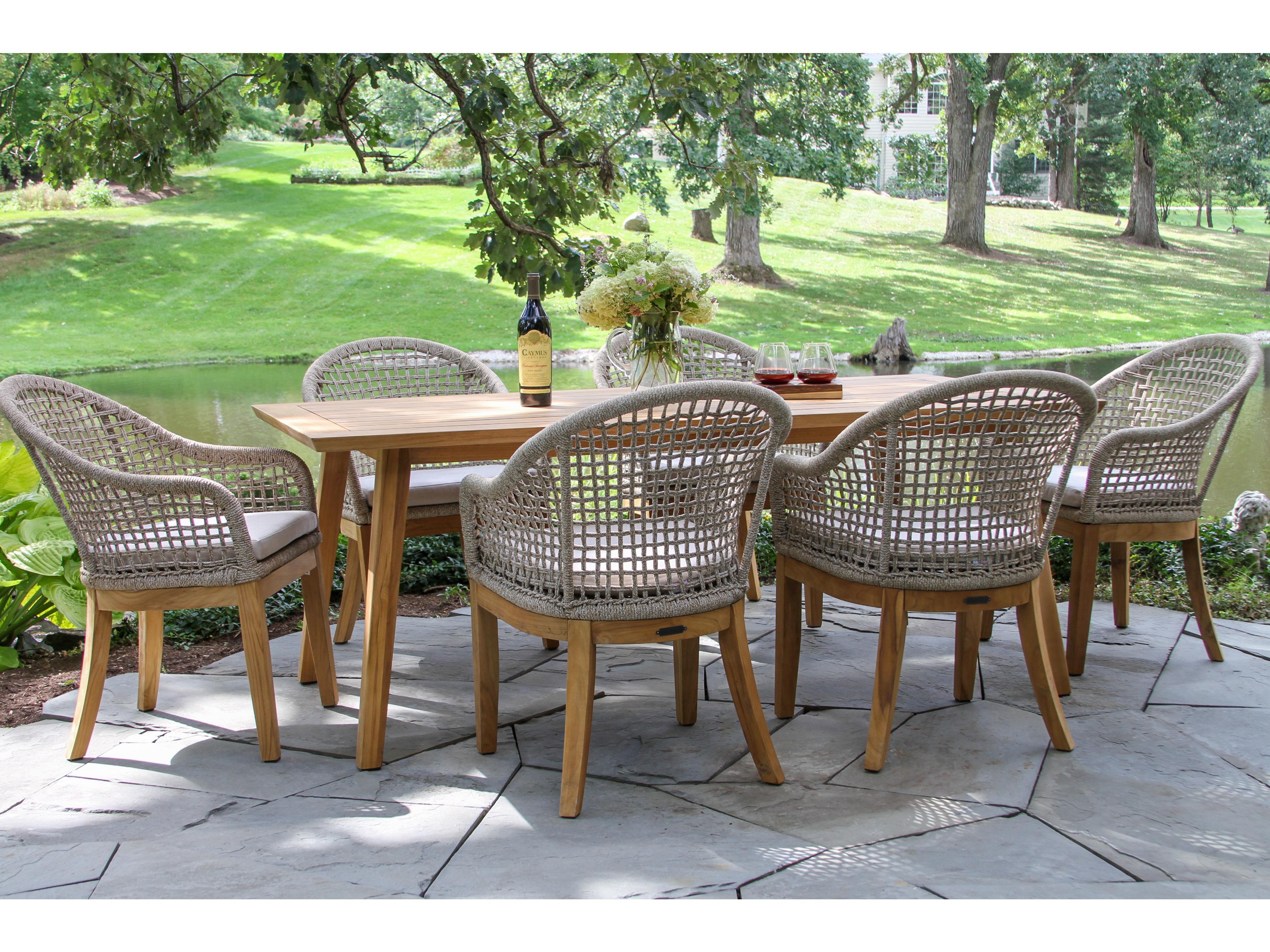 Outdoor Interiors Teak Dining Set