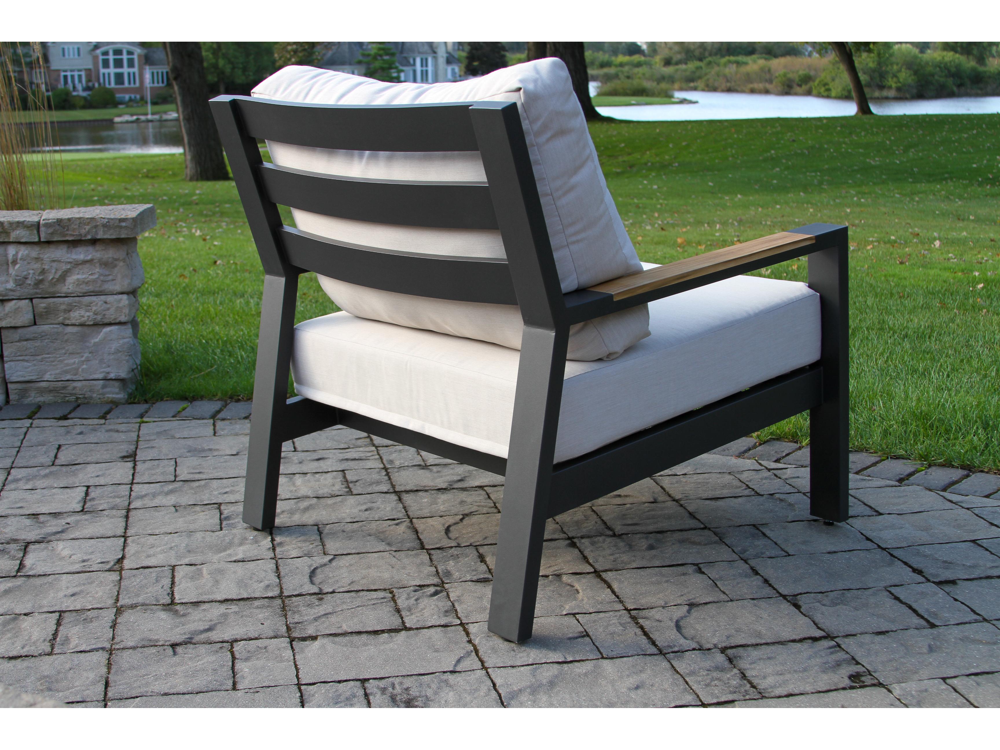 Outdoor Interiors Portofino Lounge Chair w Sunbrella (Price Includes Two)