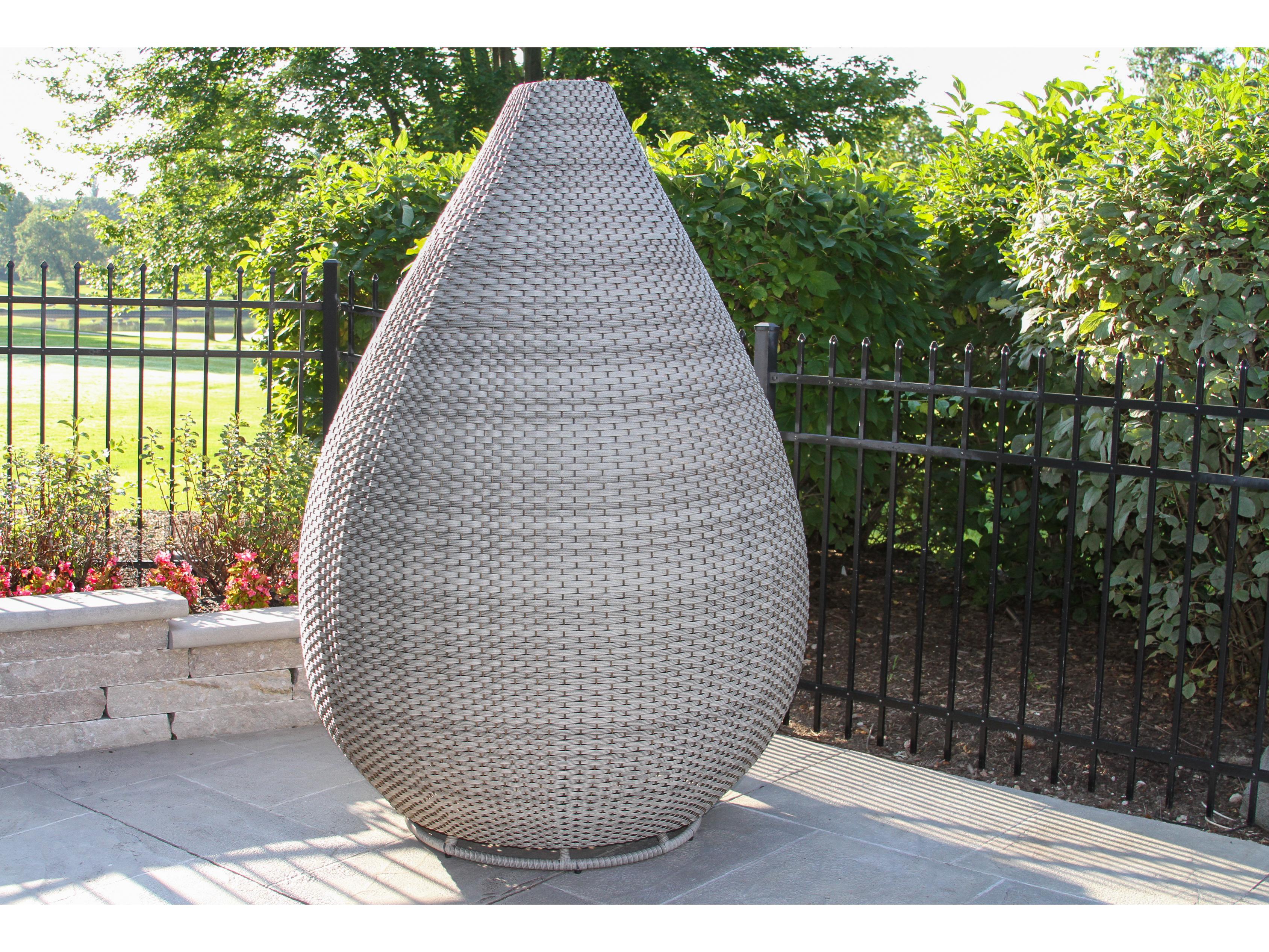 Outdoor Interiors Tagine Swivel Cuddle Chair w Sunbrella