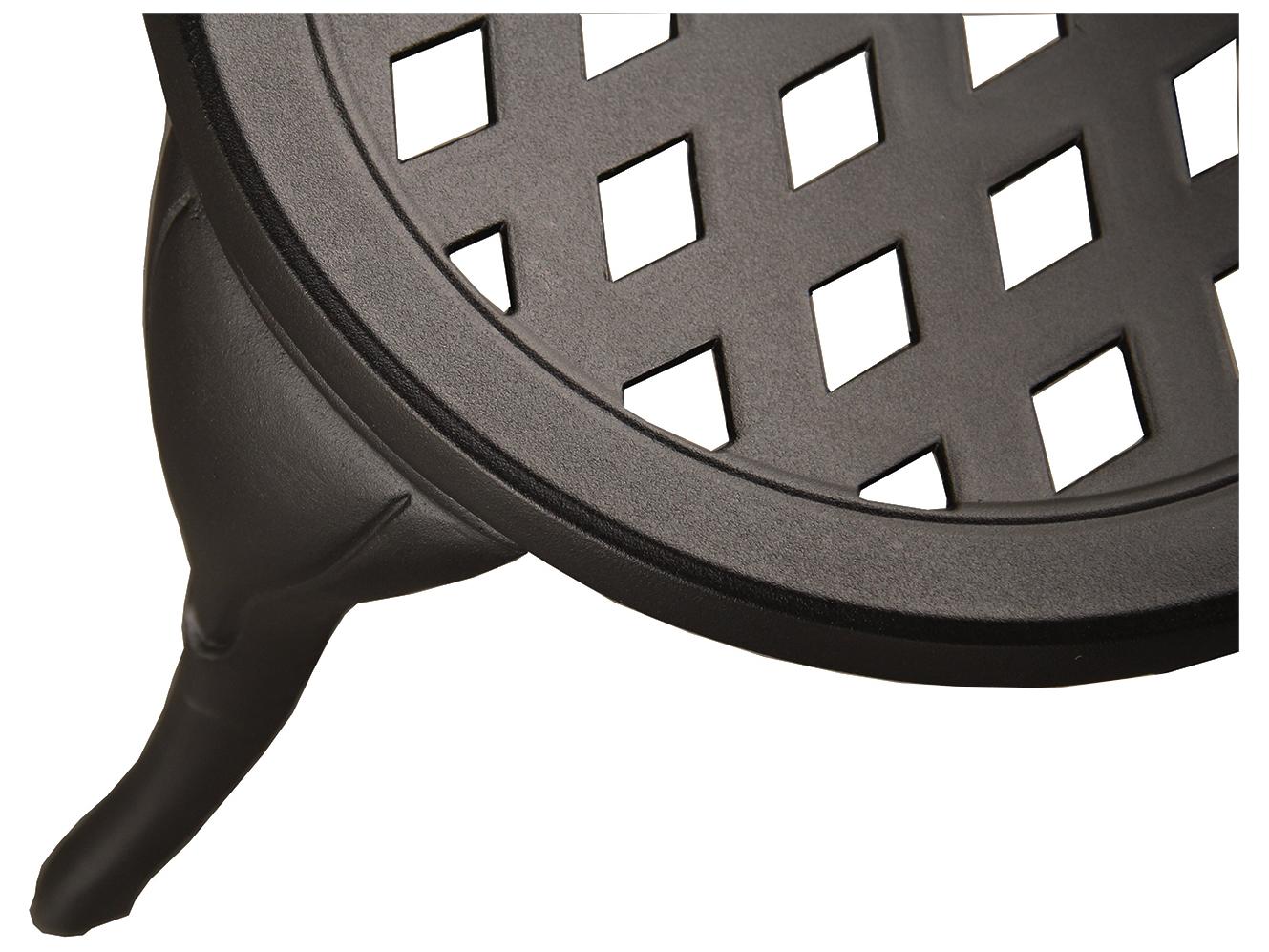 Oakland Living Modern Mesh Sand Black Aluminum 3 Piece Bistro Set