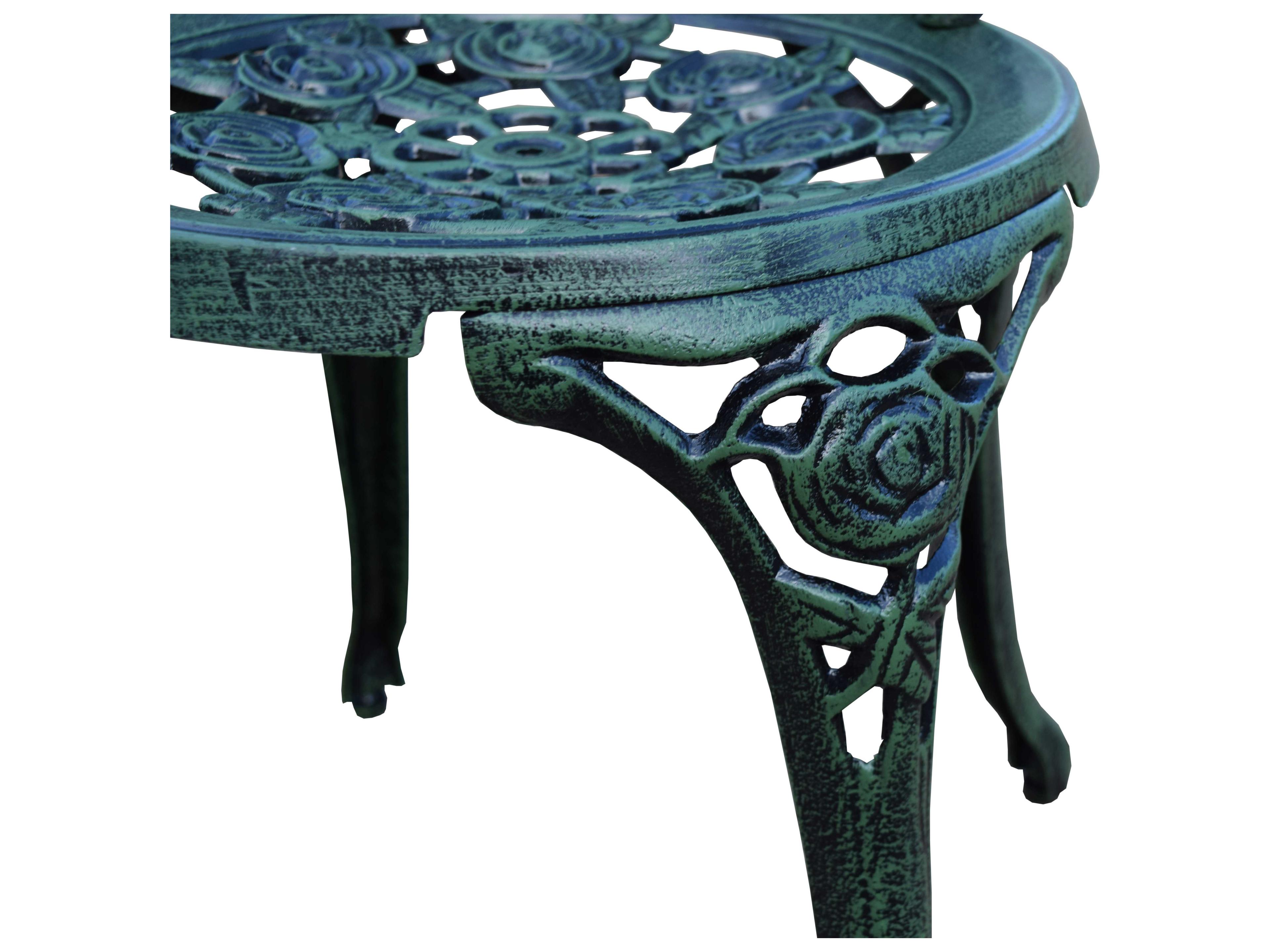 Oakland Living Rose Cast Aluminum 3 Pc. Bistro set