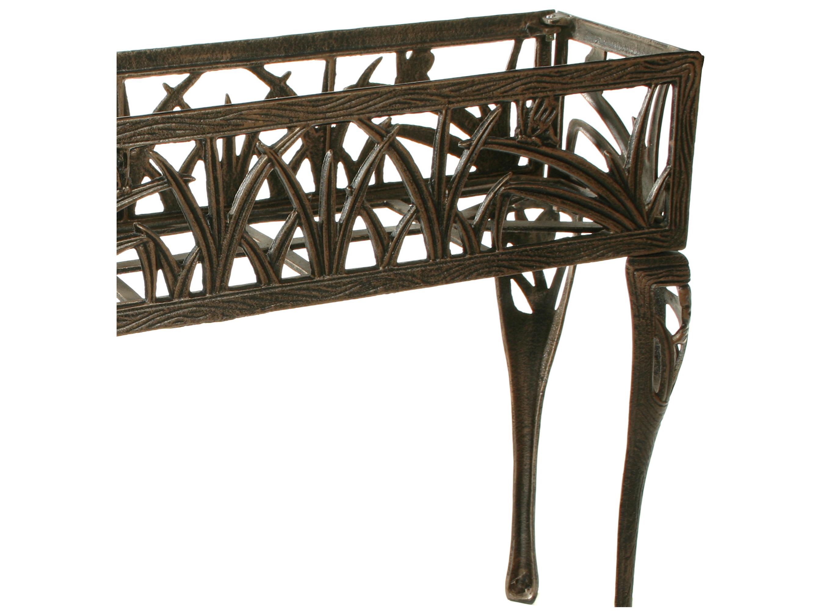 Oakland Living Butterfly Cast Aluminum Rectangular Tall 34'' Plant Stand