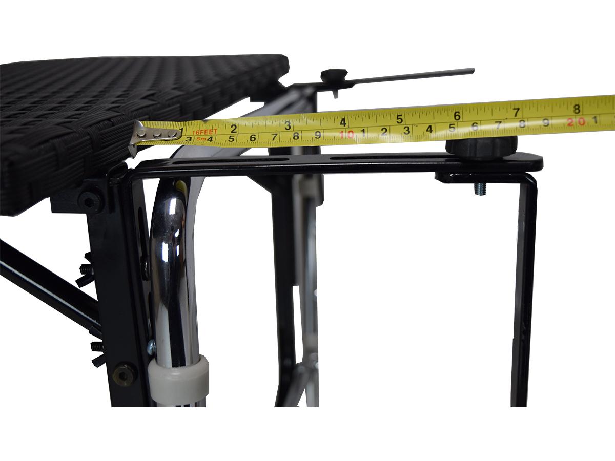 Oakland Living Black Wicker Patio Counter Table with Adjustable Clamps