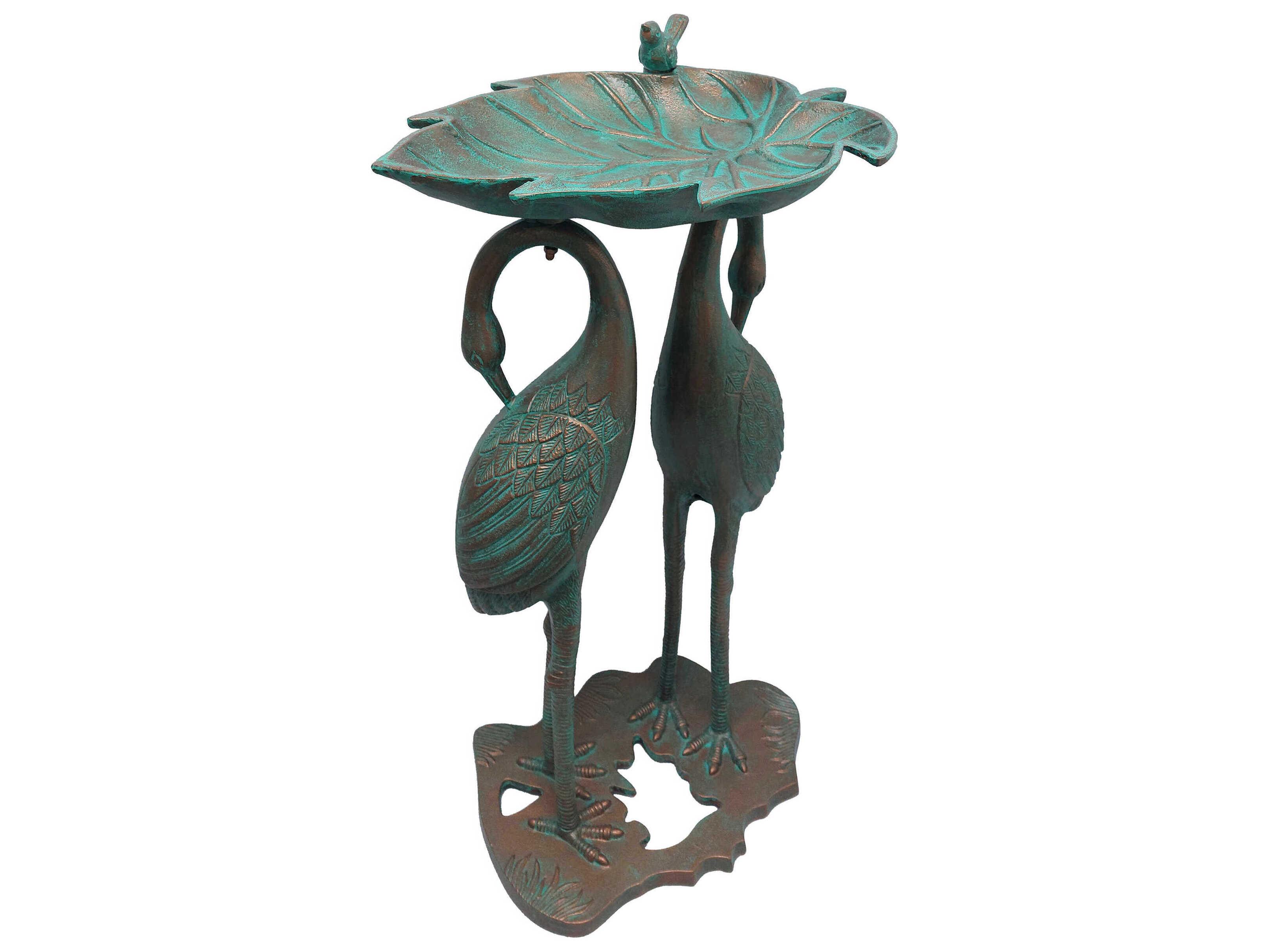 Oakland Living Twin Crane Bird Bath