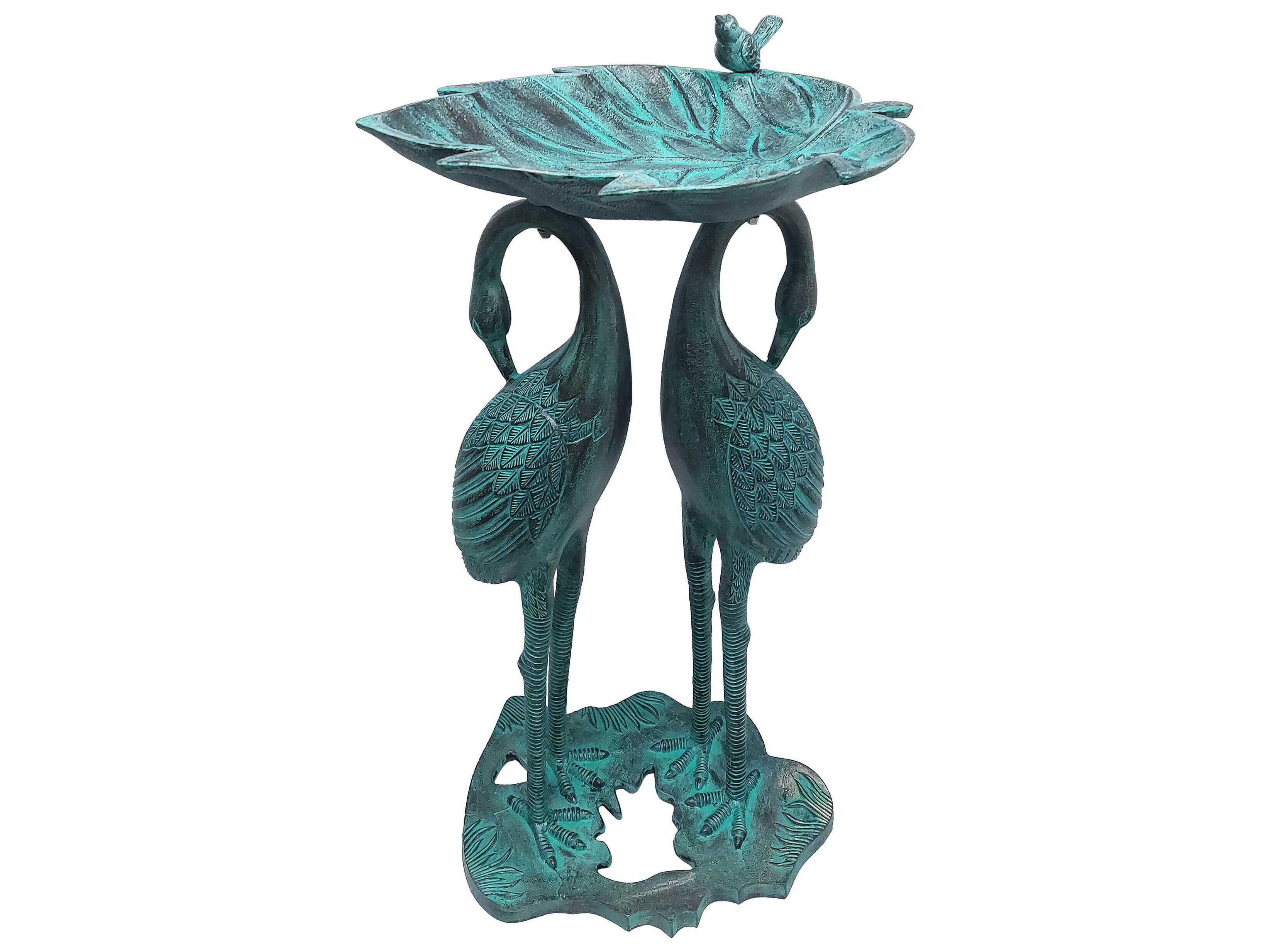 Oakland Living Twin Crane Bird Bath