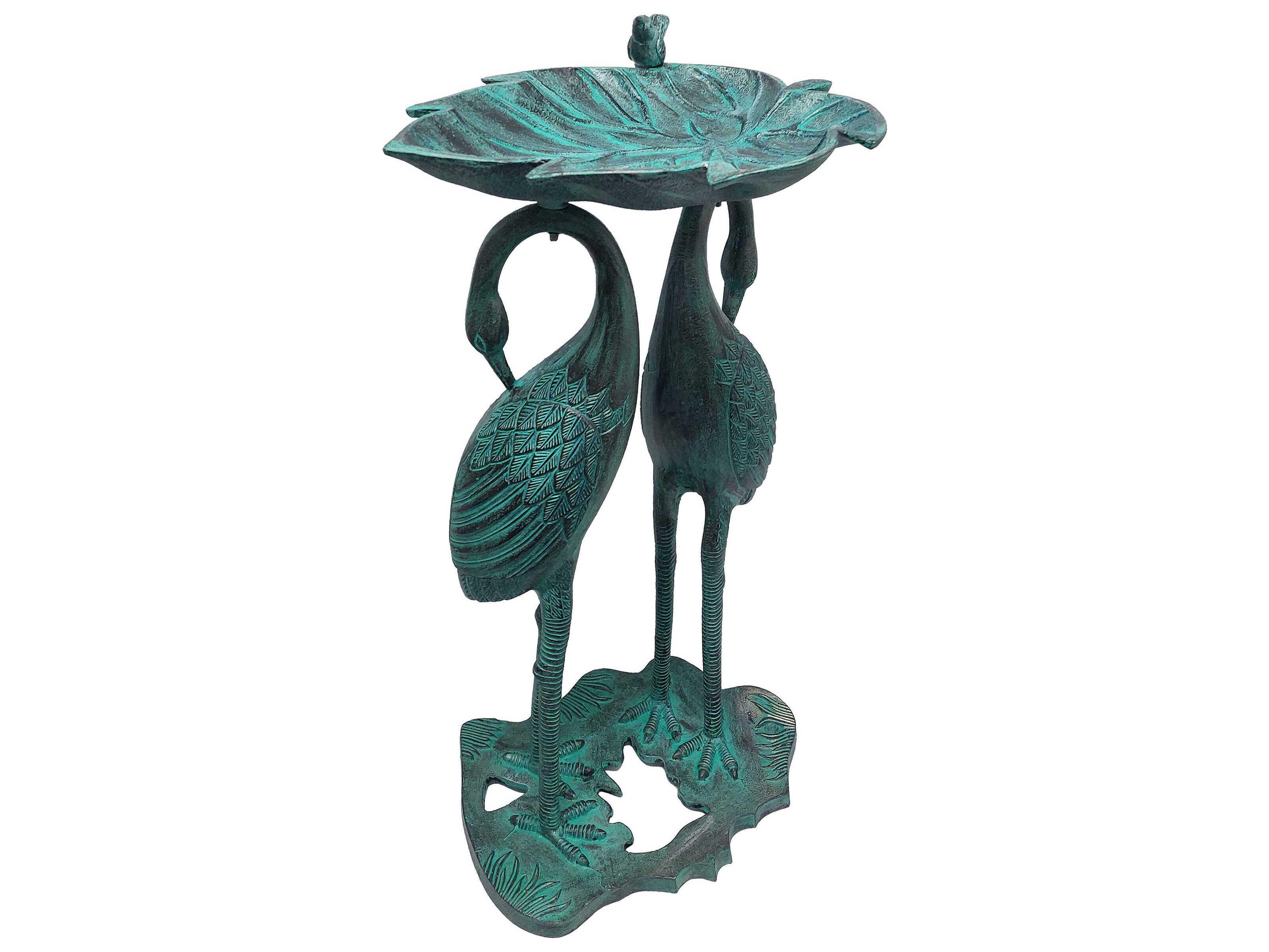 Oakland Living Twin Crane Bird Bath
