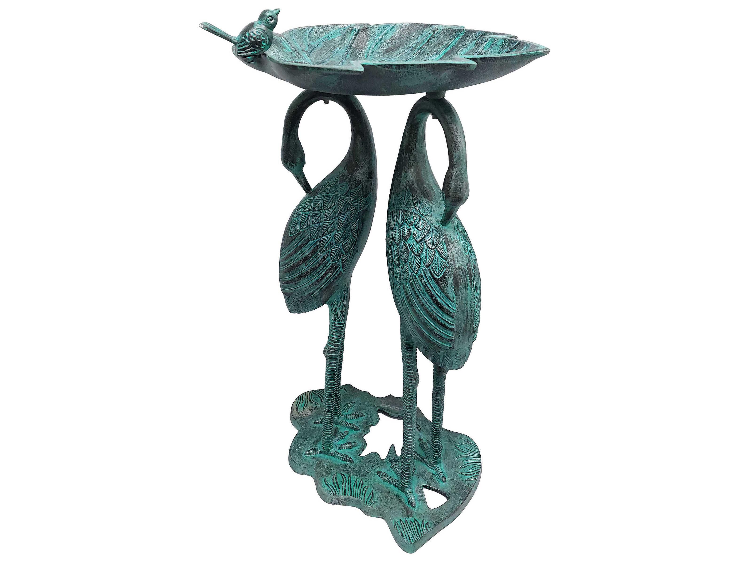 Oakland Living Twin Crane Bird Bath