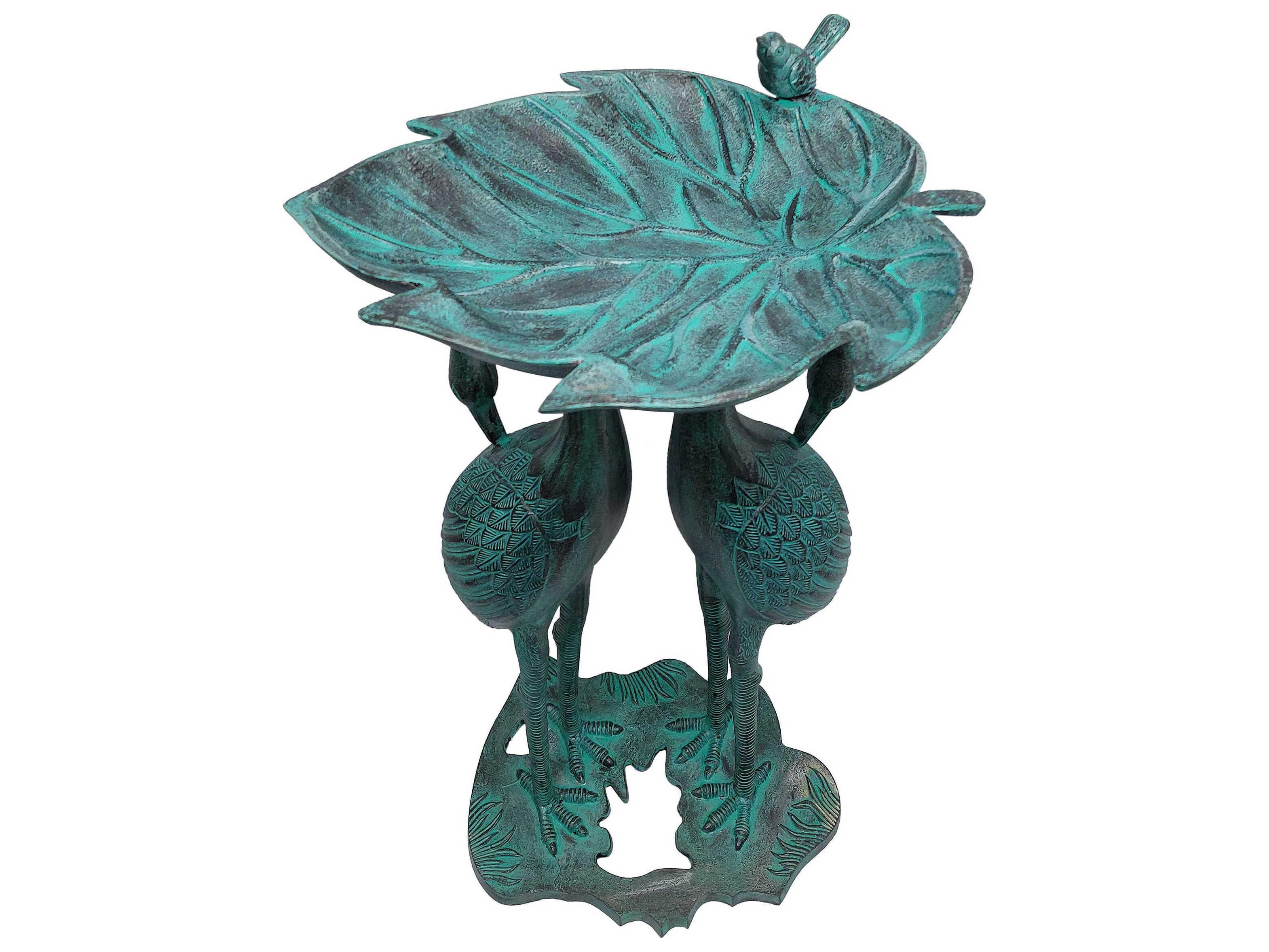 Oakland Living Twin Crane Bird Bath