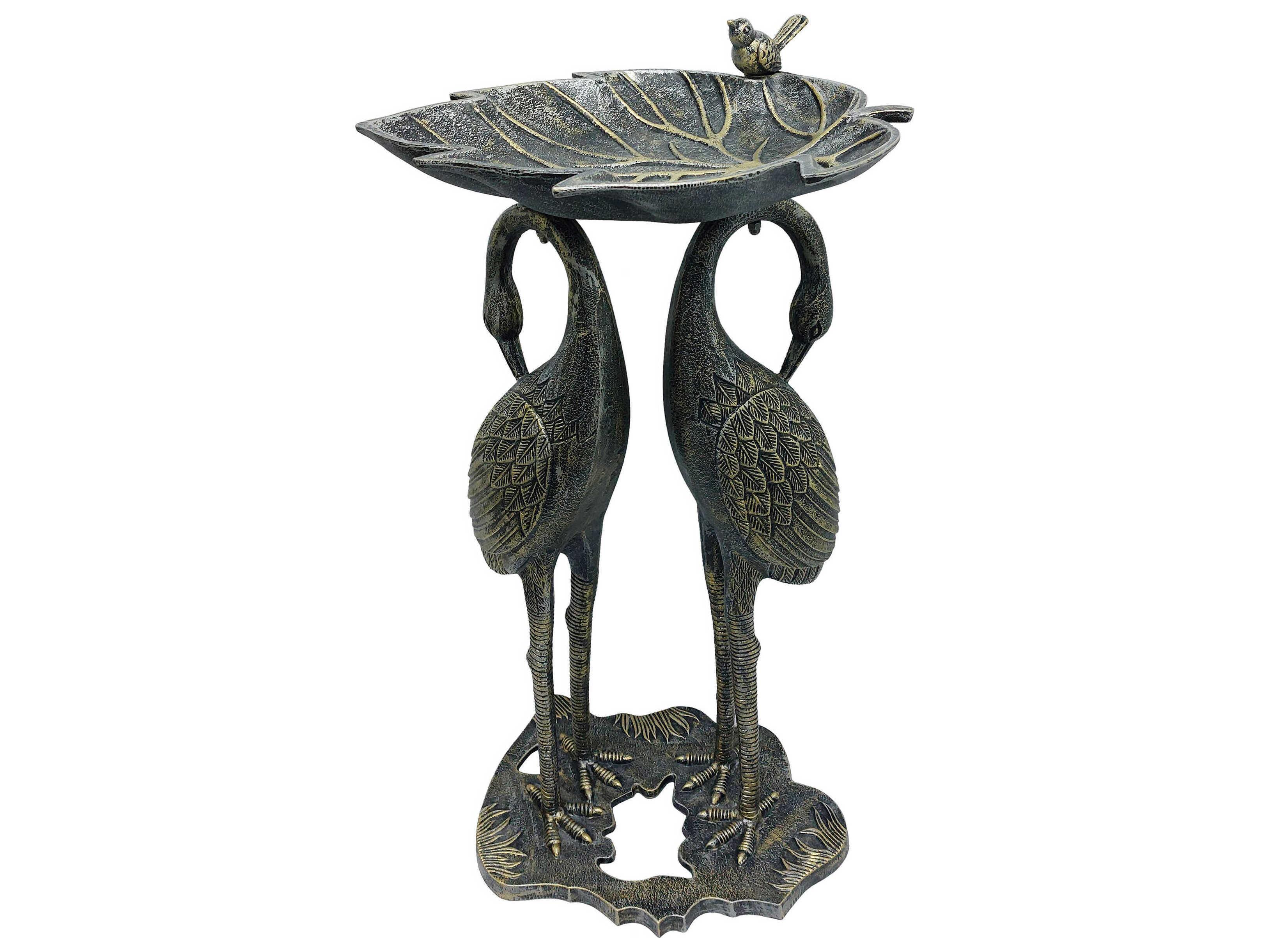 Oakland Living Twin Crane Bird Bath