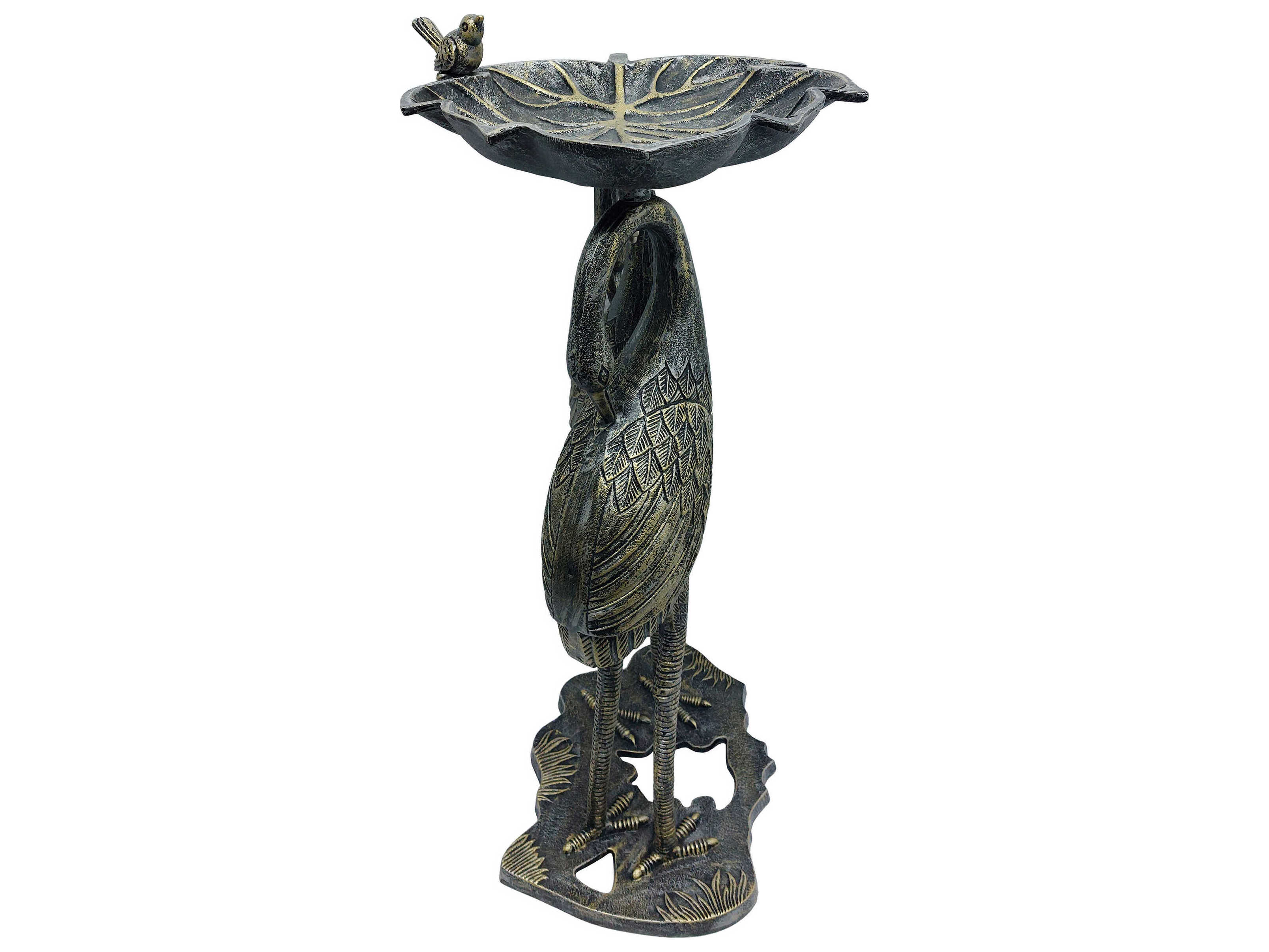 Oakland Living Twin Crane Bird Bath