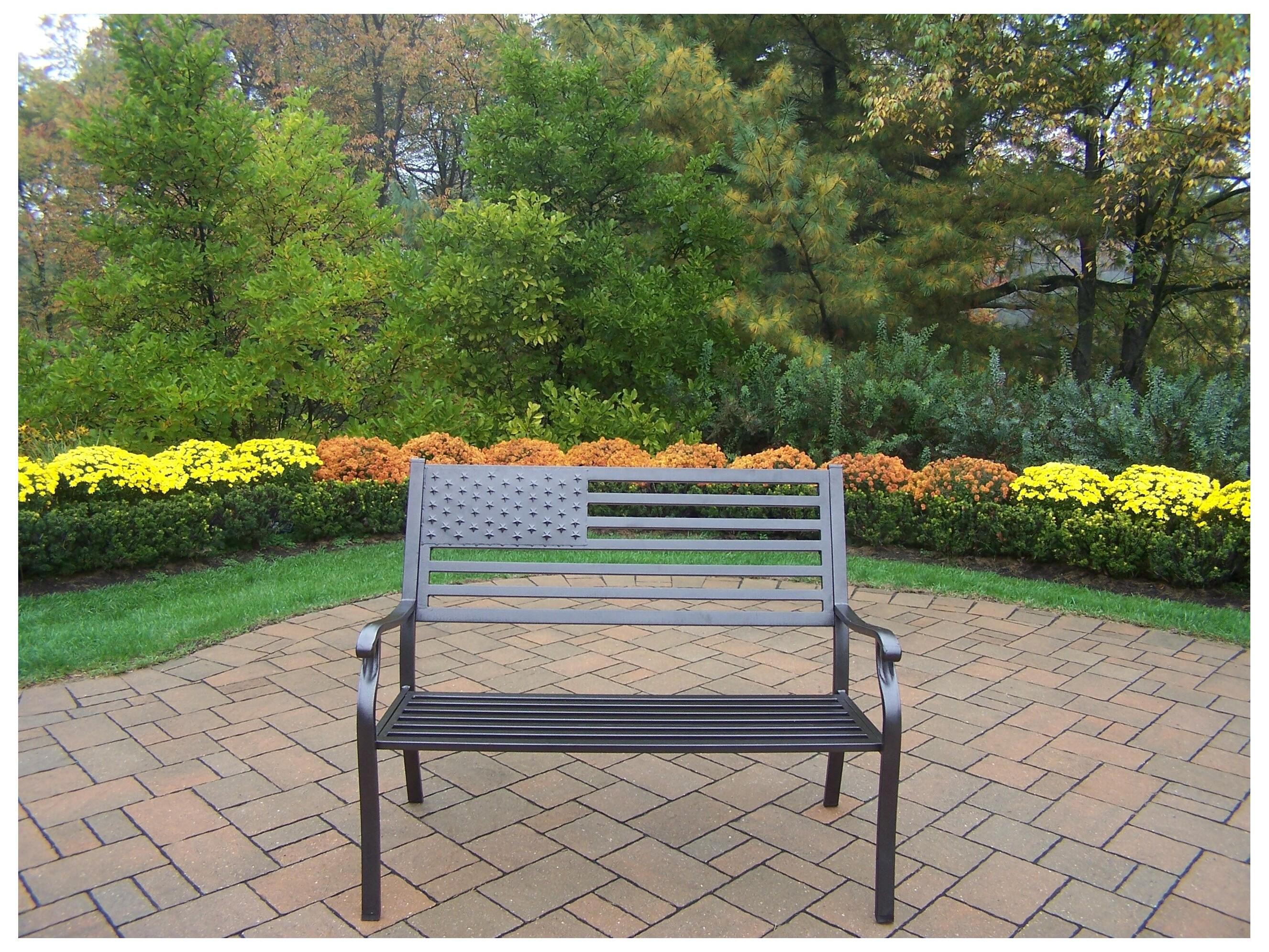 Oakland Living American Pride Outdoor Bench
