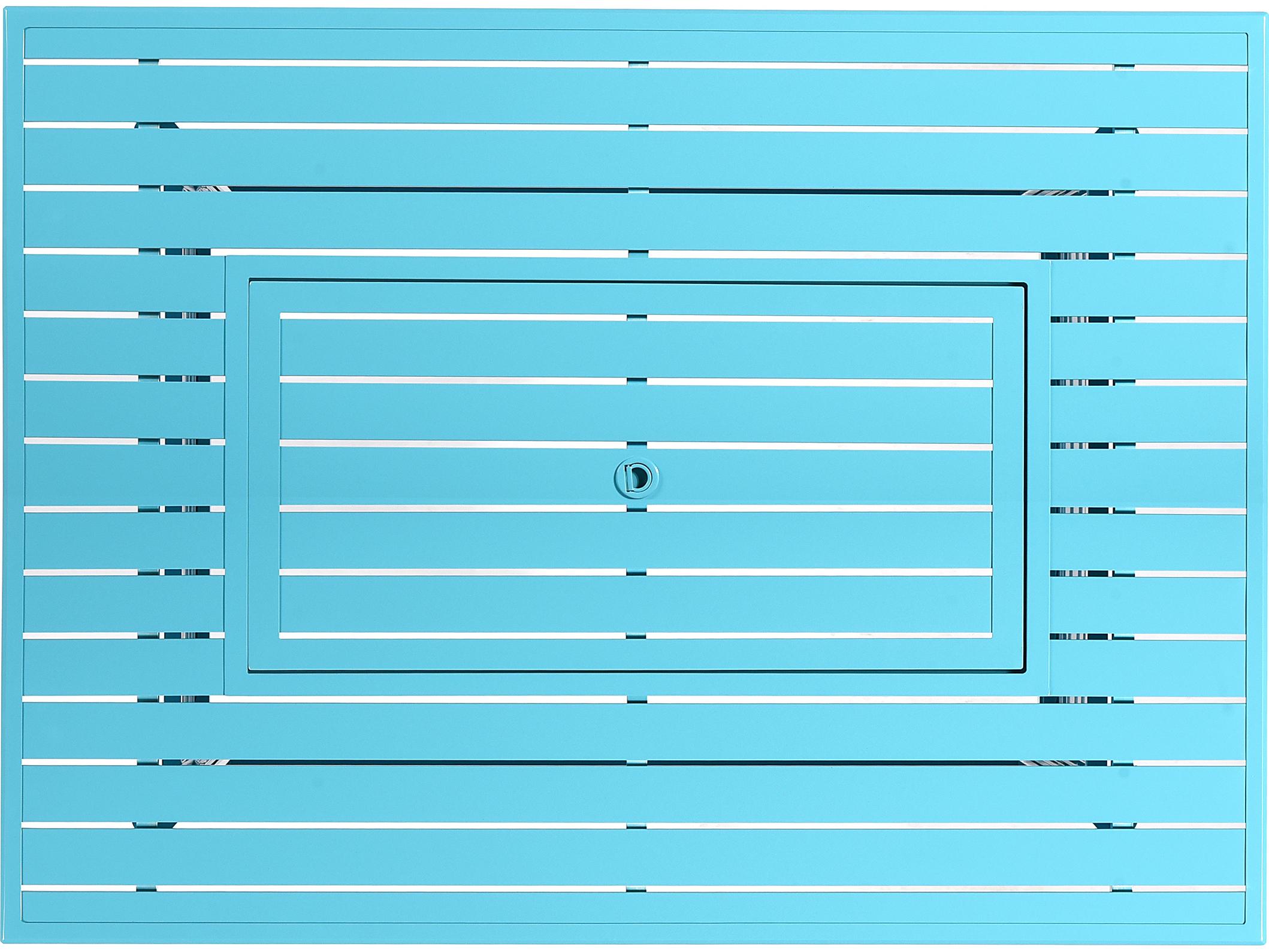 Oakland Living Rectangular Aluminum Propane Outdoor Patio Fire Pit Table