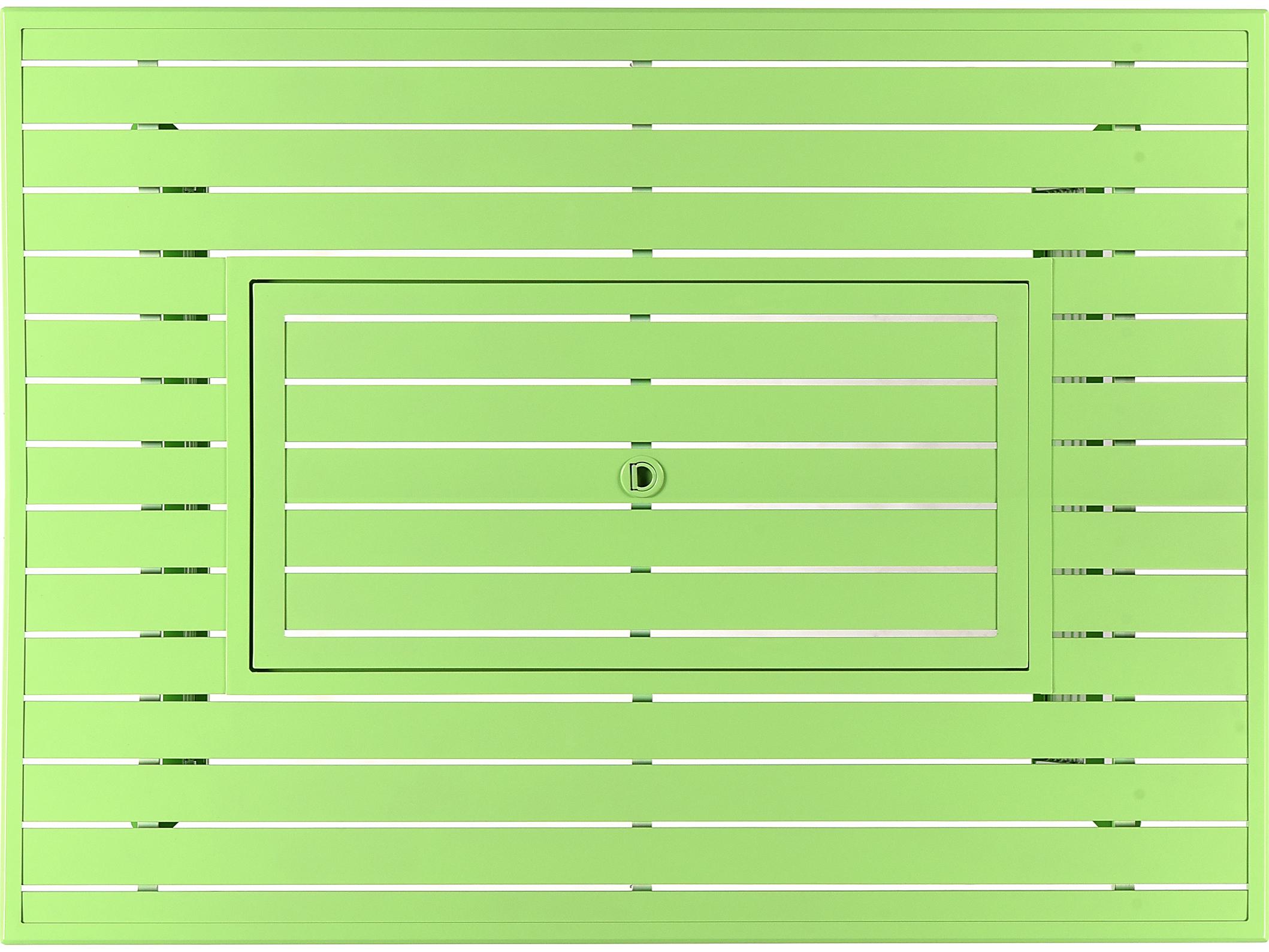 Oakland Living Rectangular Aluminum Propane Outdoor Fire Pit Table