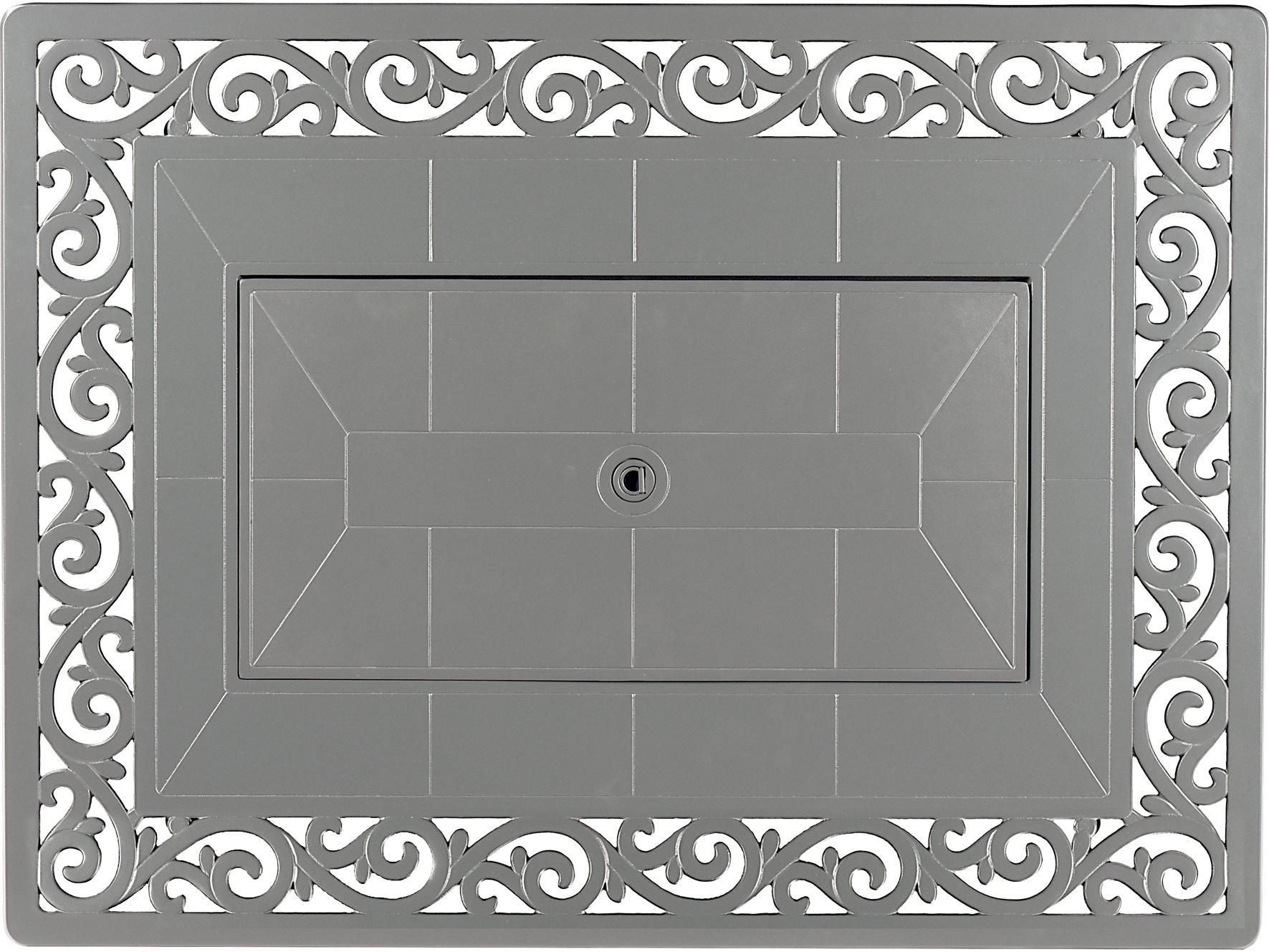 Oakland Living Rectangular Aluminum Propane Outdoor Fire Pit Table