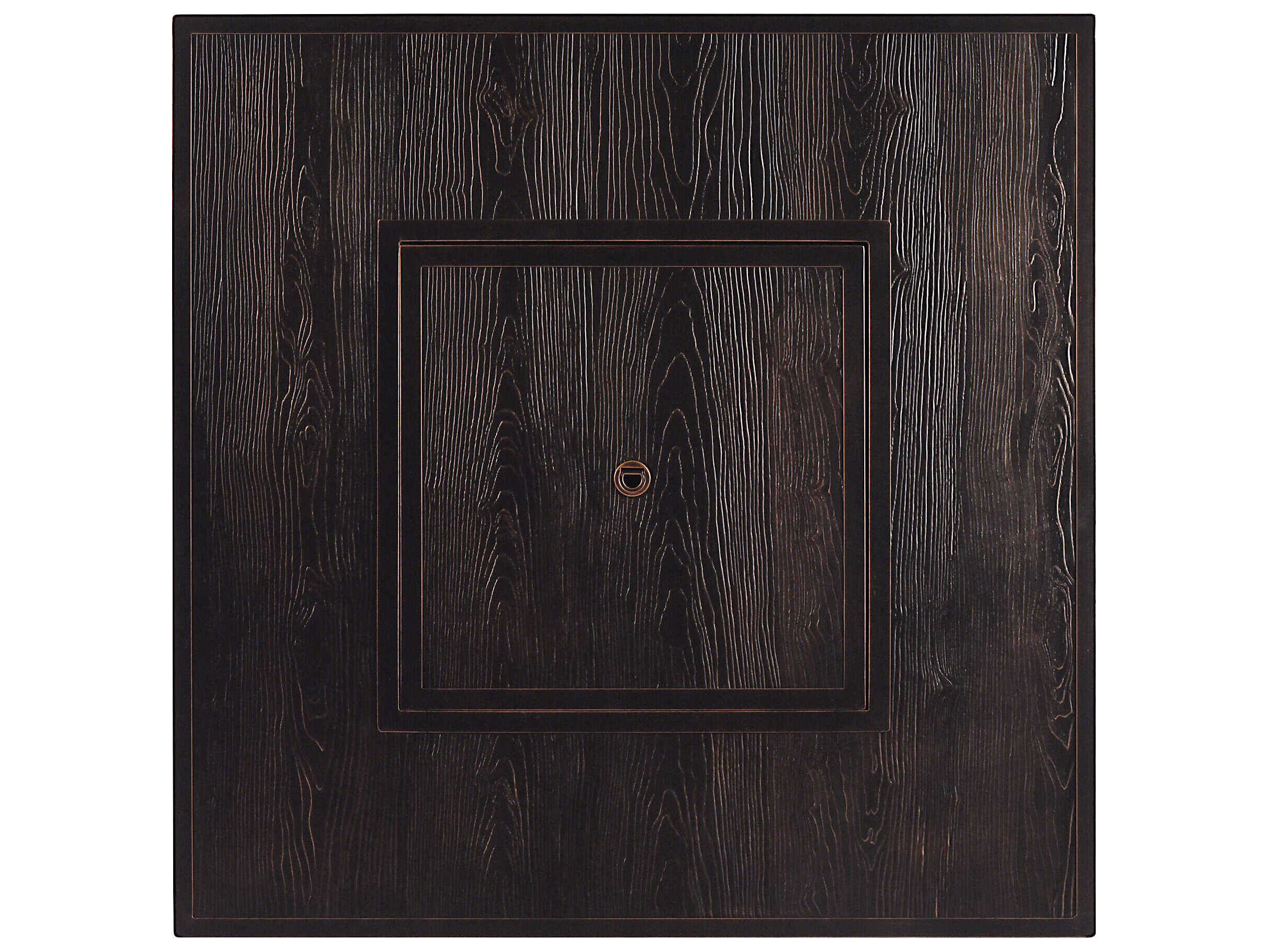 Oakland Living Aluminum Cushion 42'' Square Fire Pit Table Set