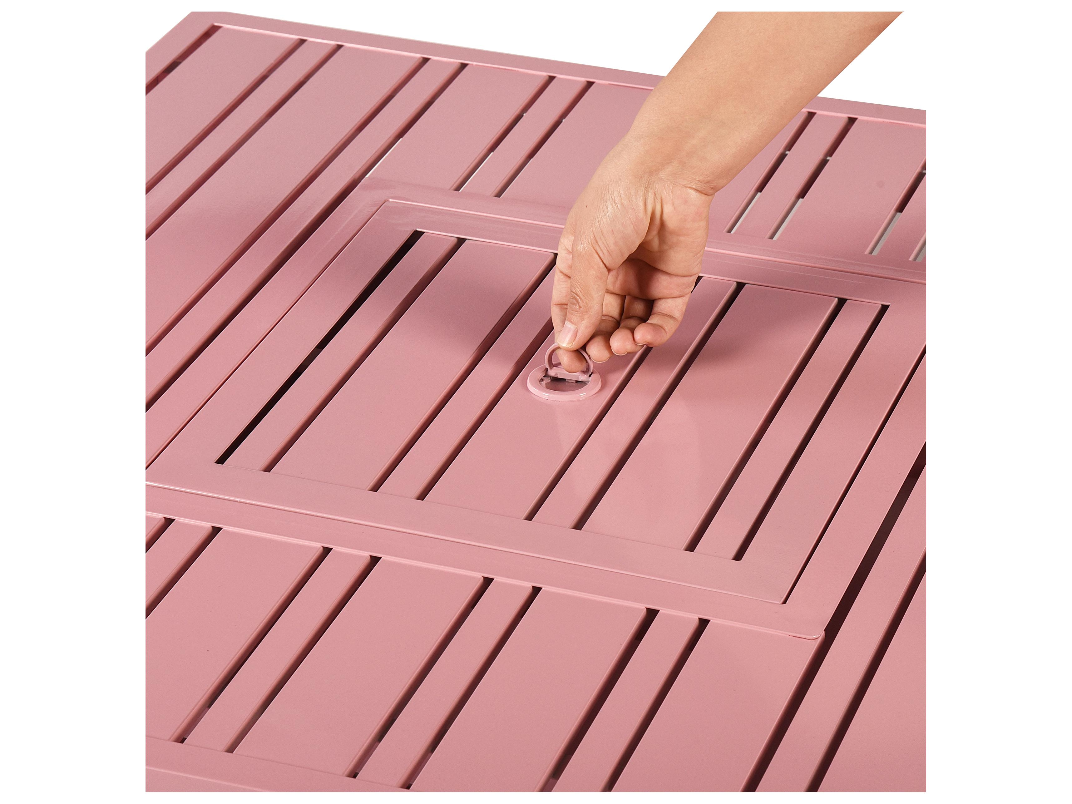 Oakland Living Square Aluminum Propane Outdoor Patio Fire Pit Table with Glass Beads