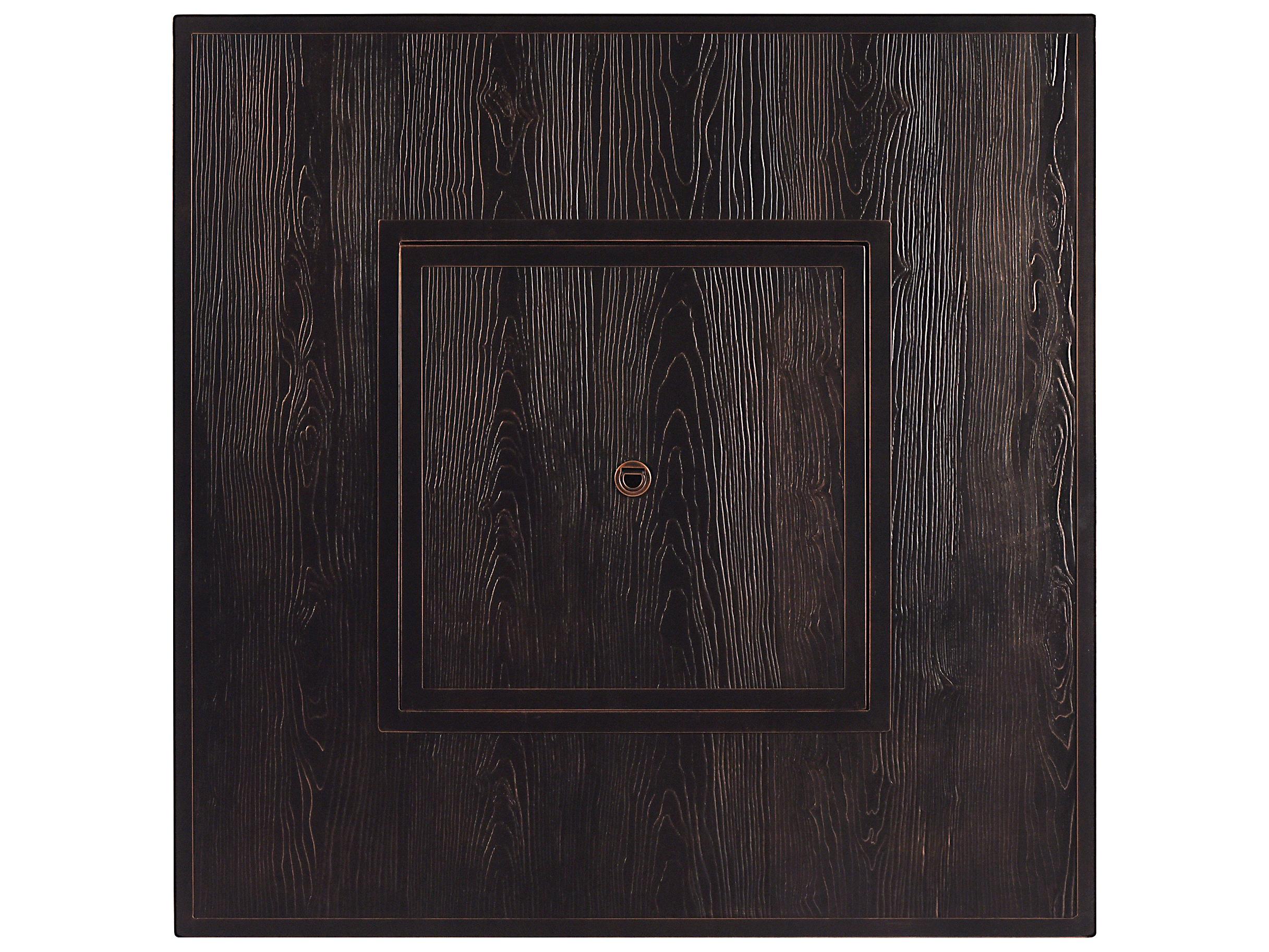 Oakland Living Aluminum 42'' Square Antique Copper Fire Pit Table Set