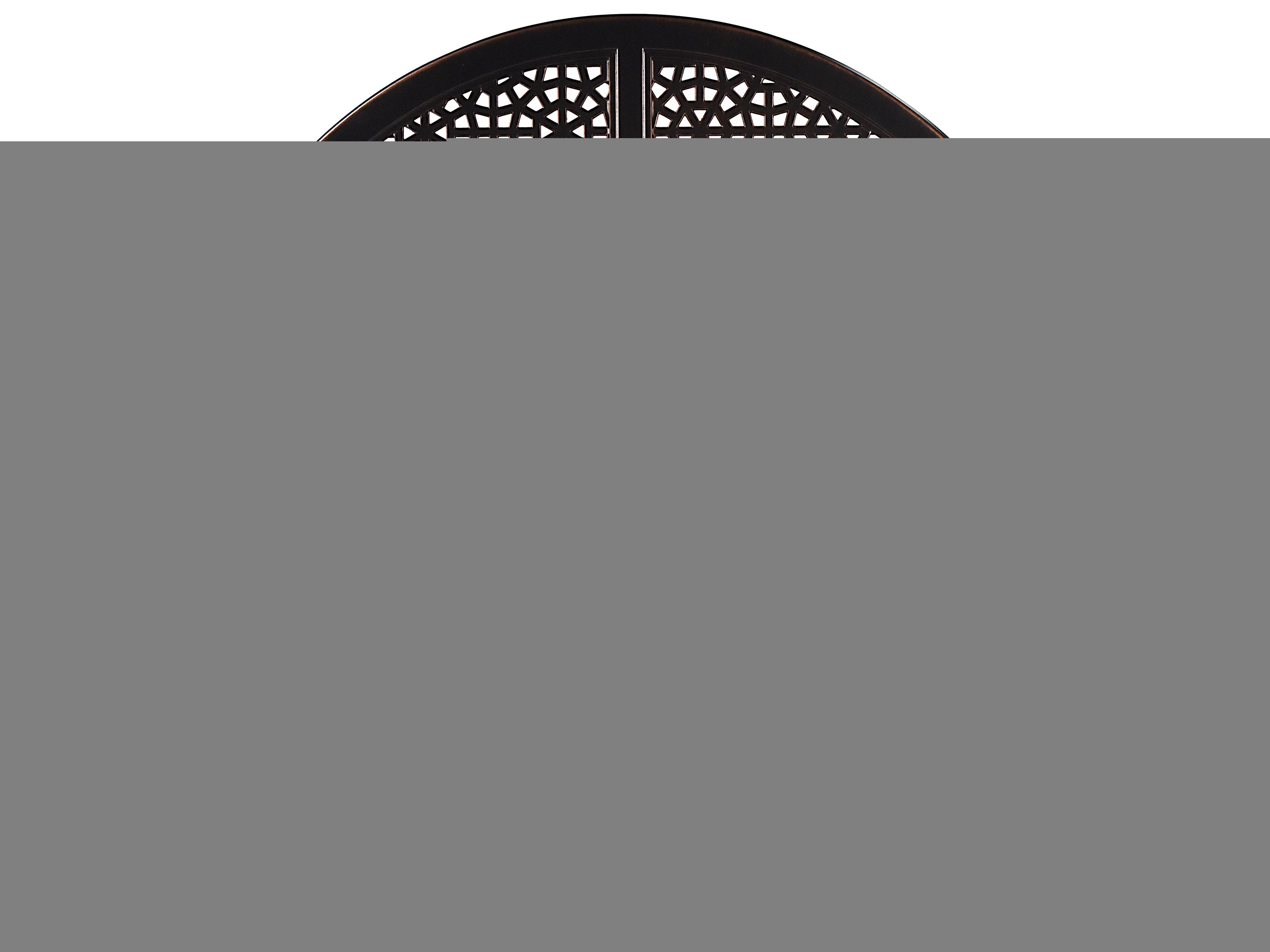 Oakland Living Aluminum 44'' Round Antique Copper Fire Pit Table Set